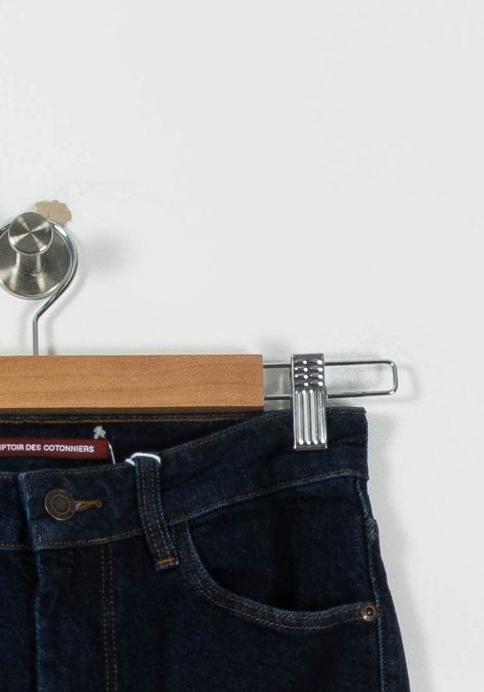 Cropped slim jeans with studs COMPTOIR DES COTONNIERS - Seconde main Blue