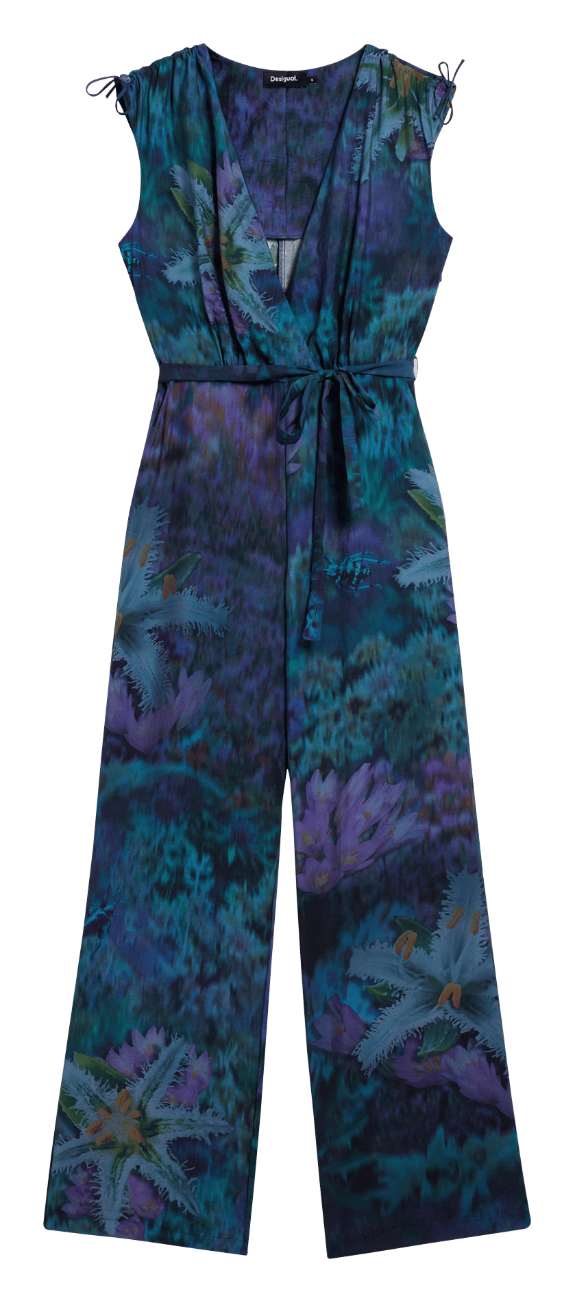 Overall met V-hals en print DESIGUAL Blauw