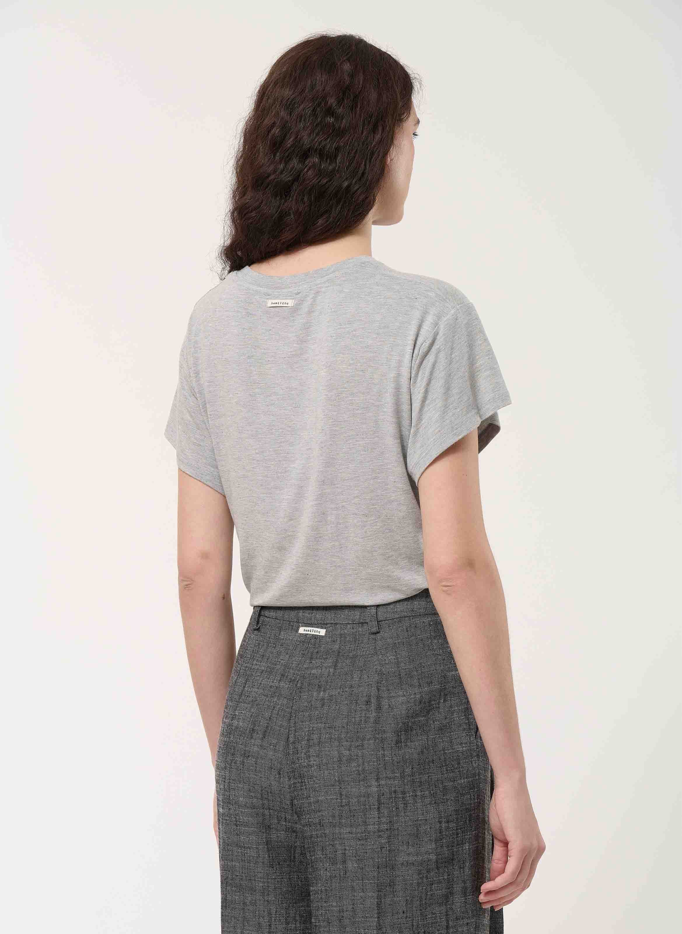 T-shirt droit col rond  HUMILITY Grey