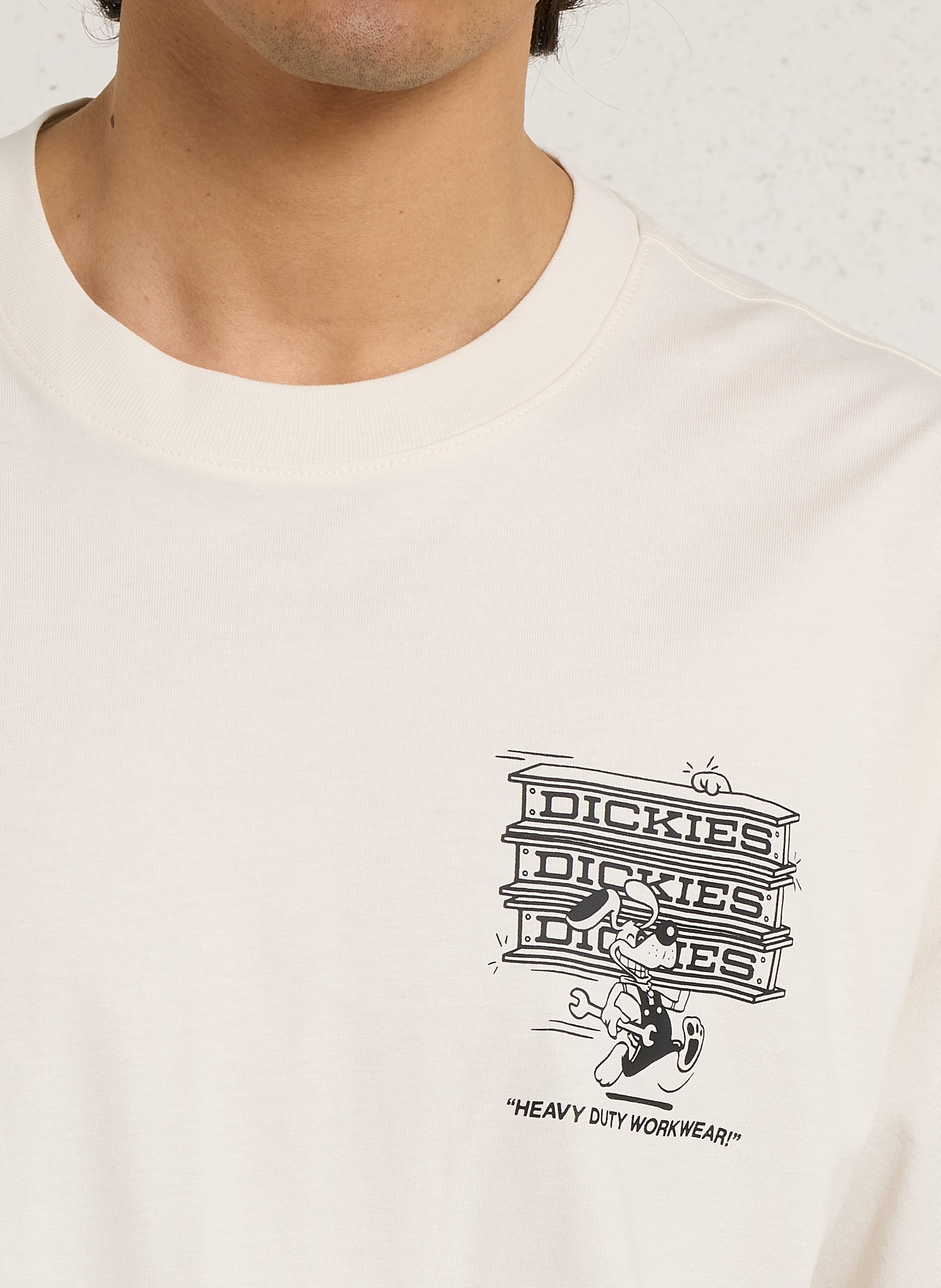 Effen T-shirt DICKIES Bruin