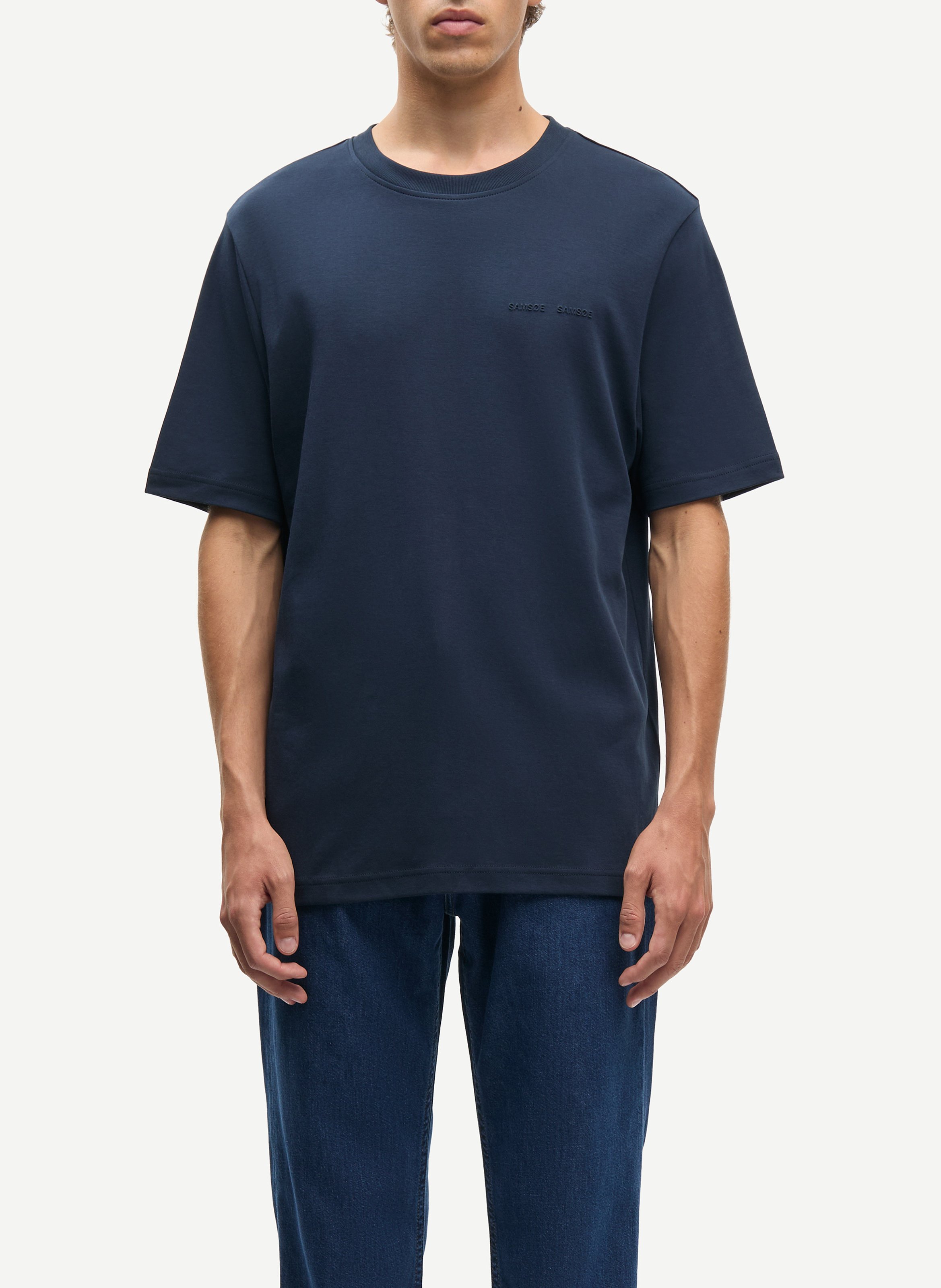 Tee-shirt col rond en coton bio SAMSOE SAMSOE