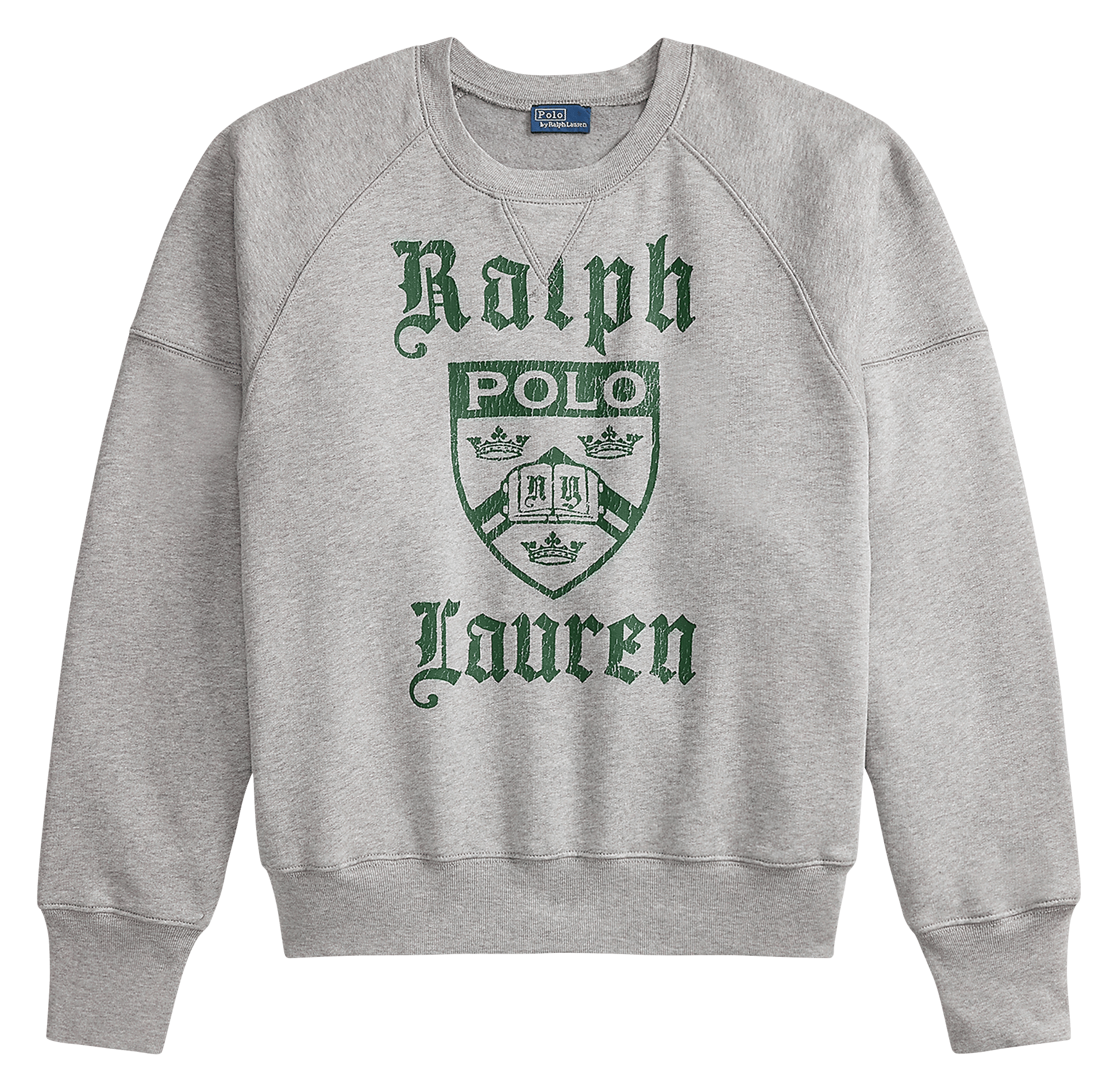 Round-neck sweatshirt with screen print POLO RALPH LAUREN Grey