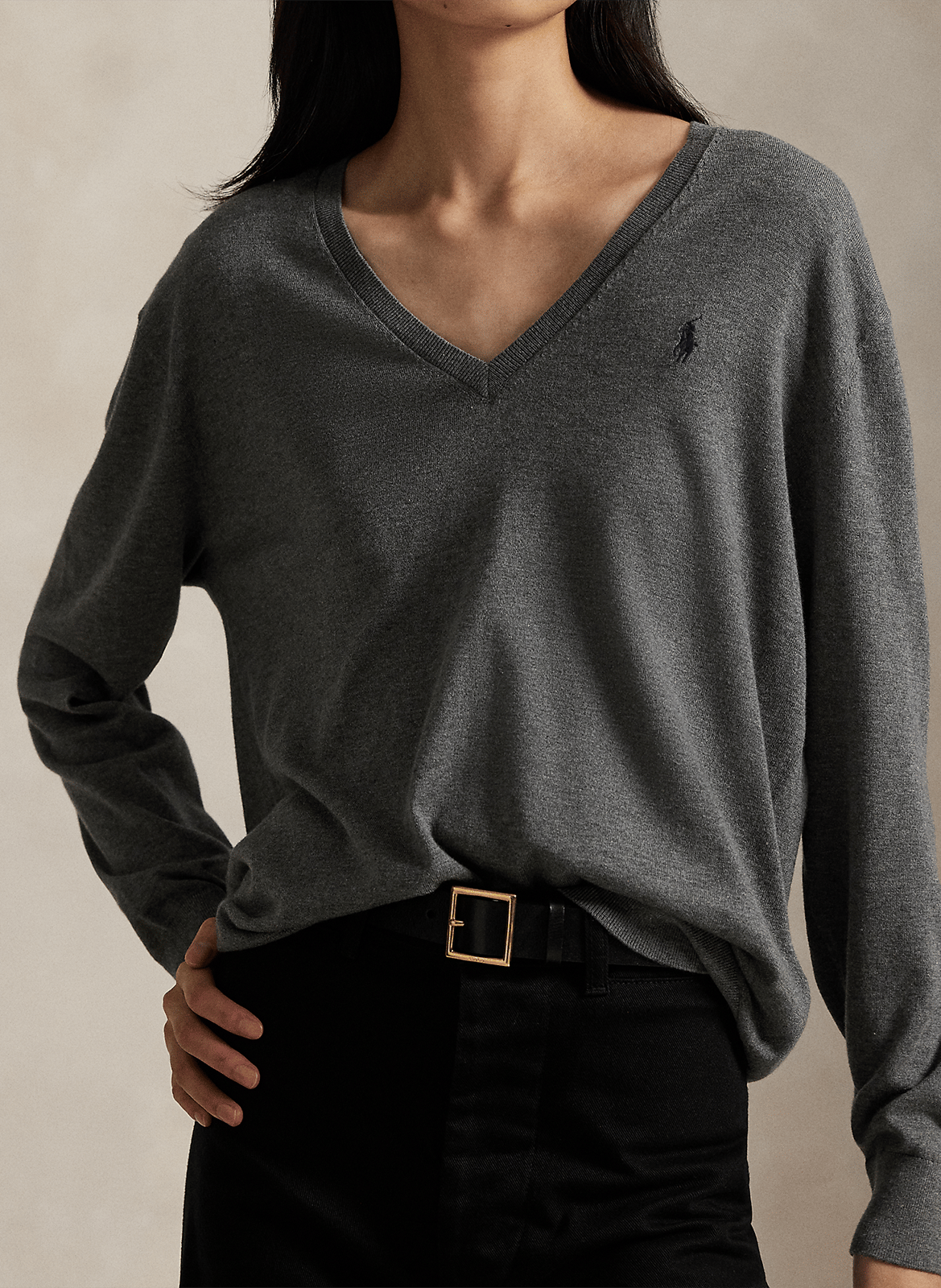 Cotton sweater POLO RALPH LAUREN Grey