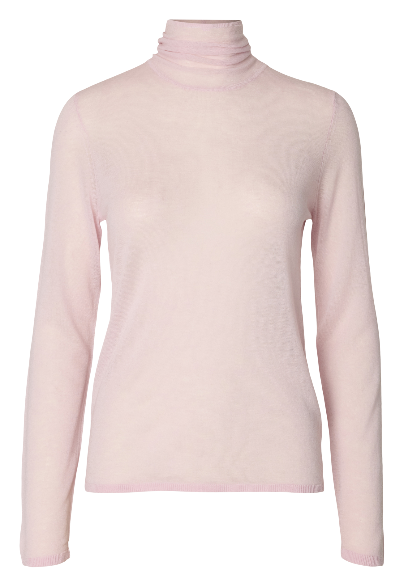Tee-shirt col roulé uni en laine VENDY Winsome orchid