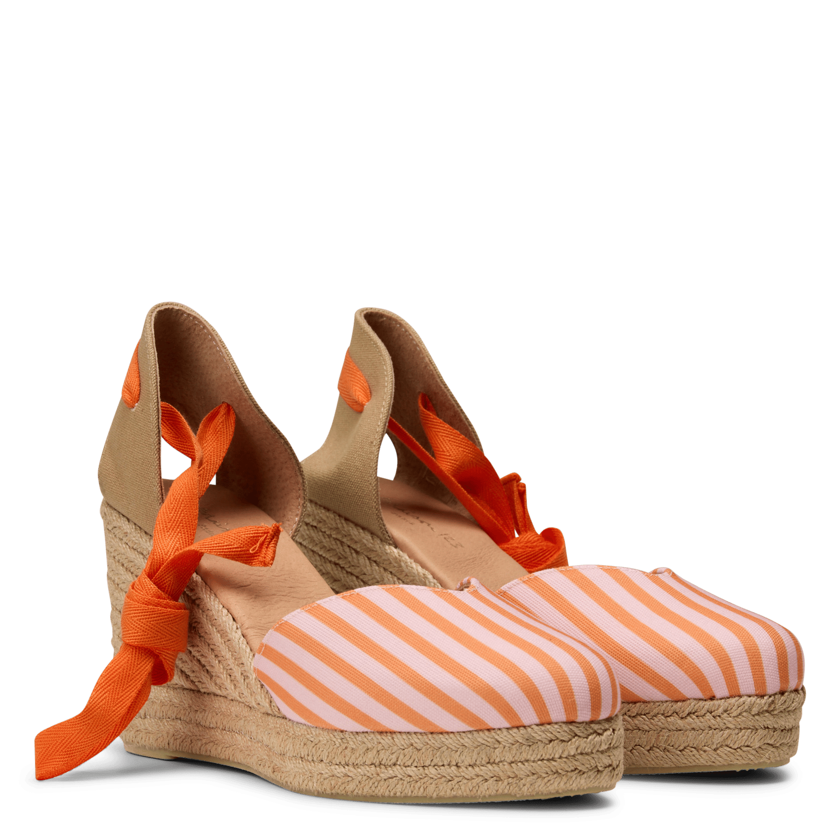 Espadrilles en coton MAISON 123 Orange