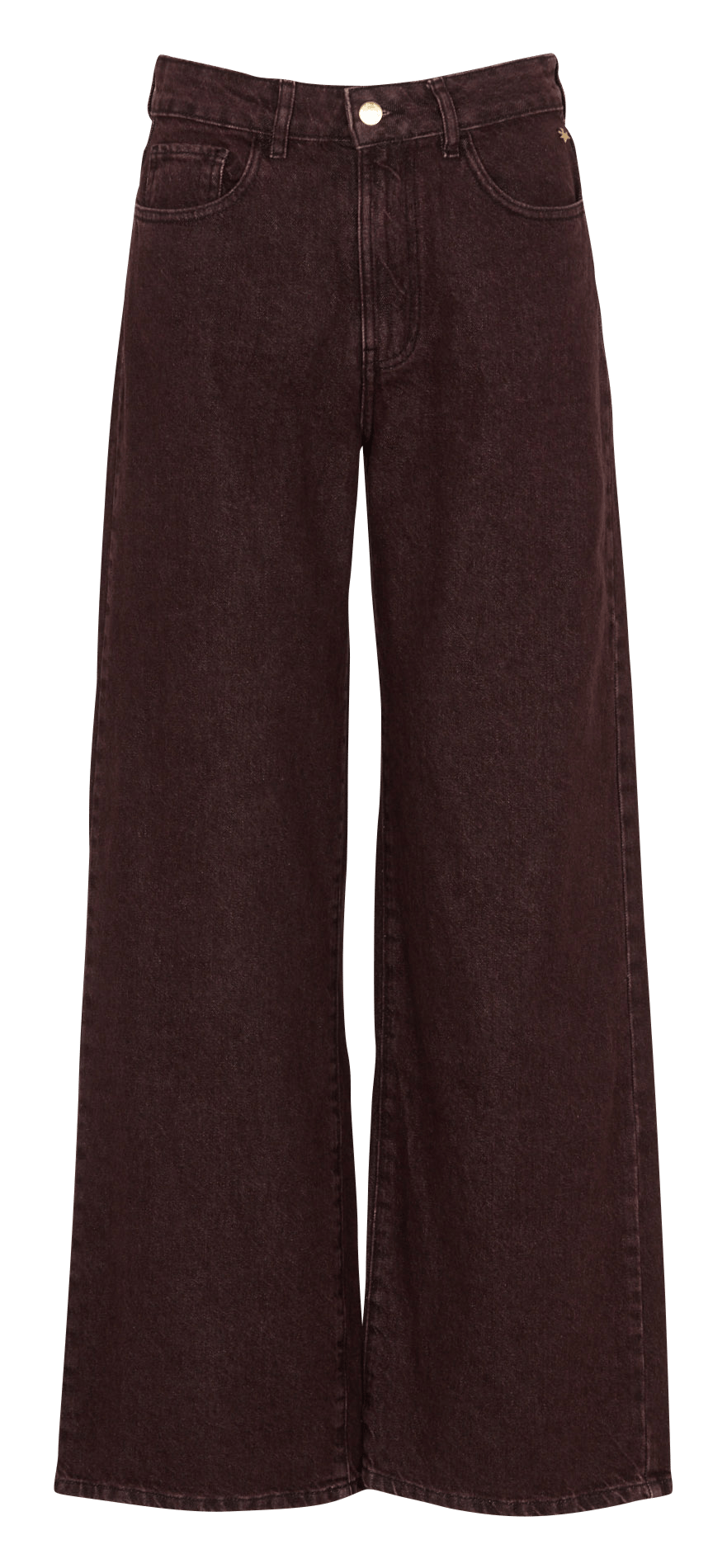 Wide-leg cotton jeans DES PETITS HAUTS Brown