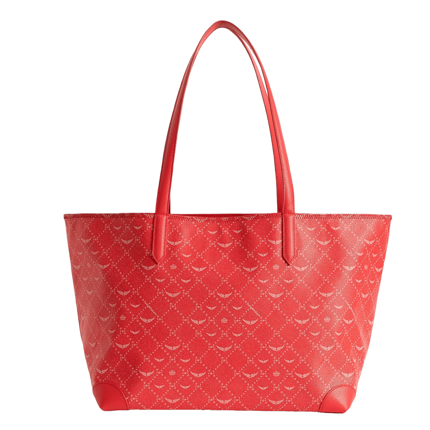Shopper tas met monogramprint ZADIG&VOLTAIRE Rood
