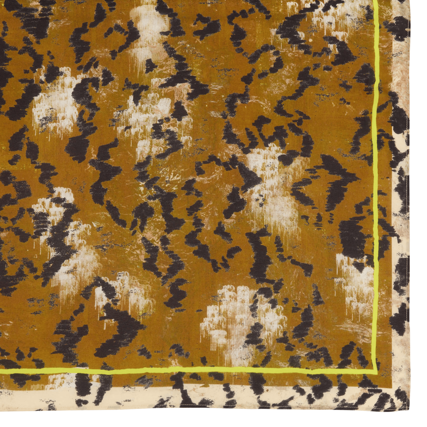 Printed silk scarf COTELAC Brown