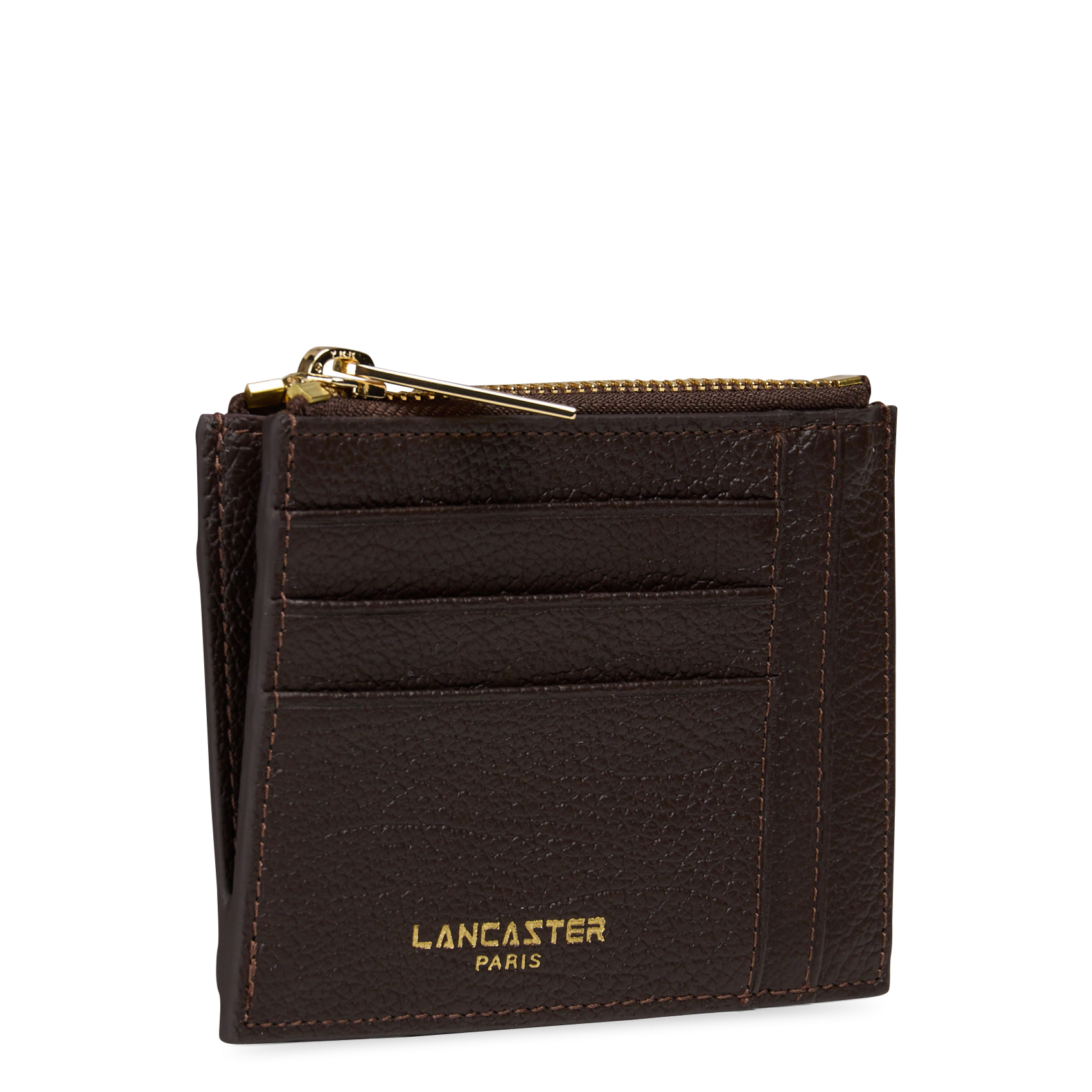 Leren portefeuille met ritsje | Bruin LANCASTER PARIS Dames