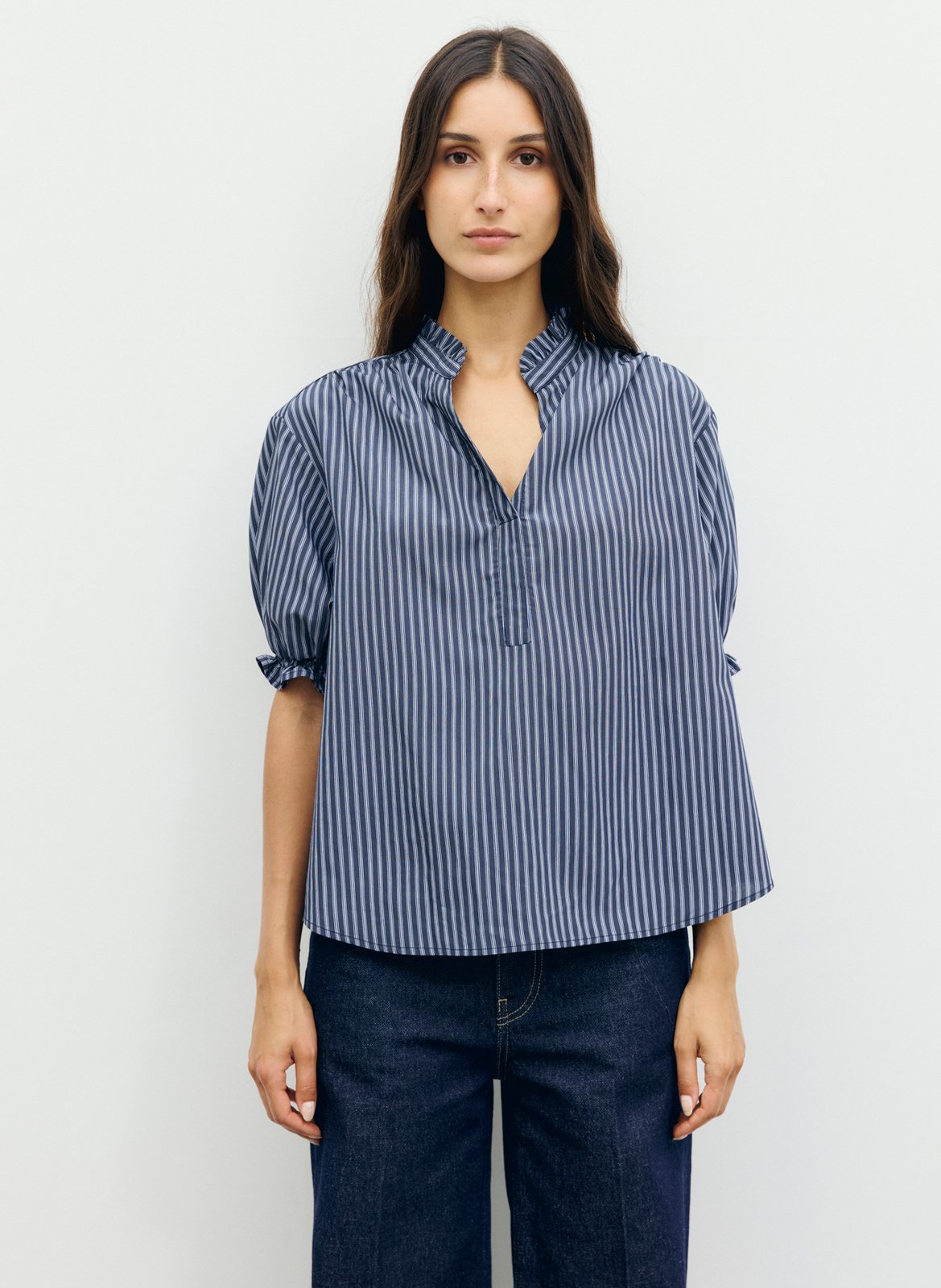 Striped straight top GERARD DAREL Blue