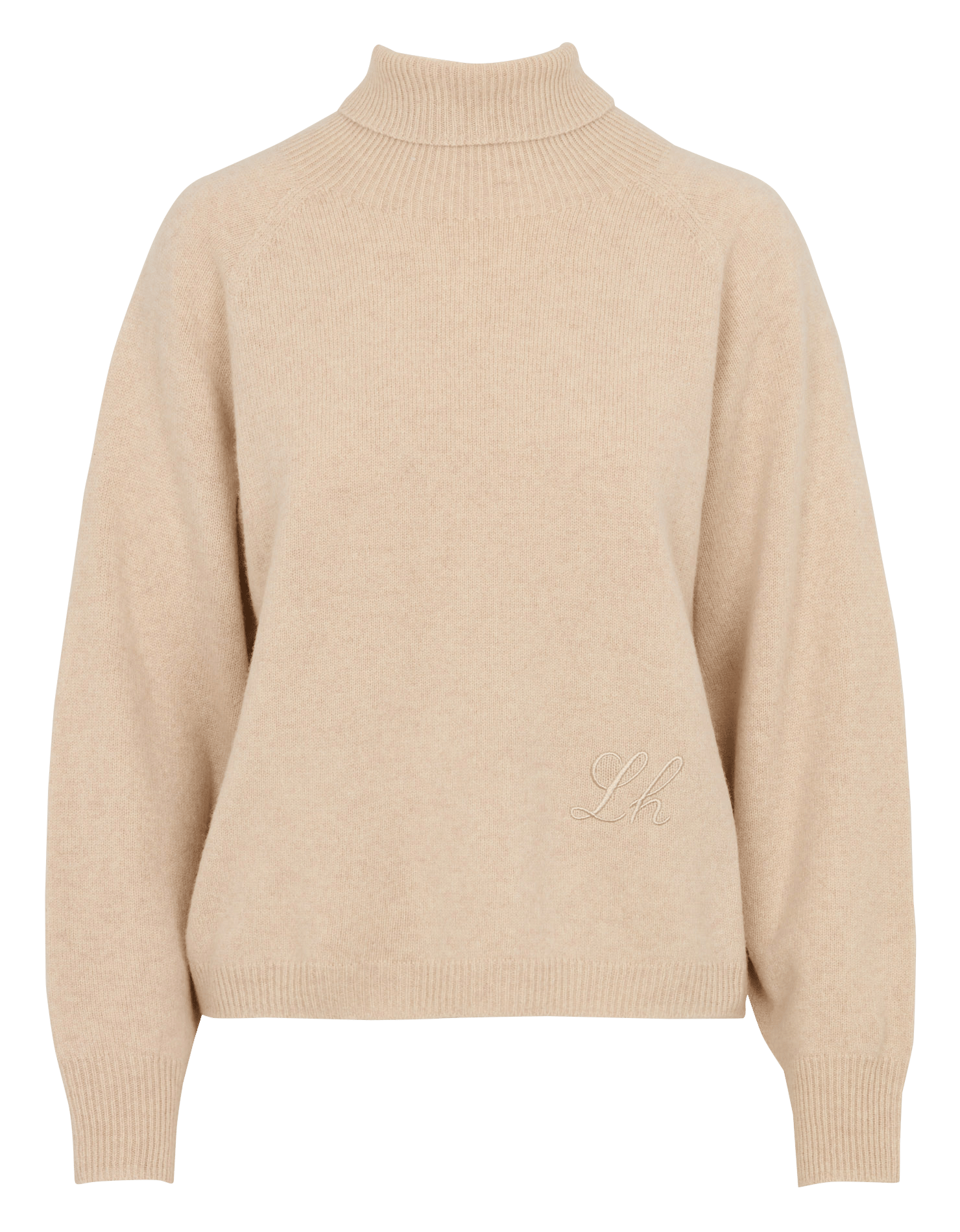 Gerader Rollkragenpullover aus Wolle LEON & HARPER Beige