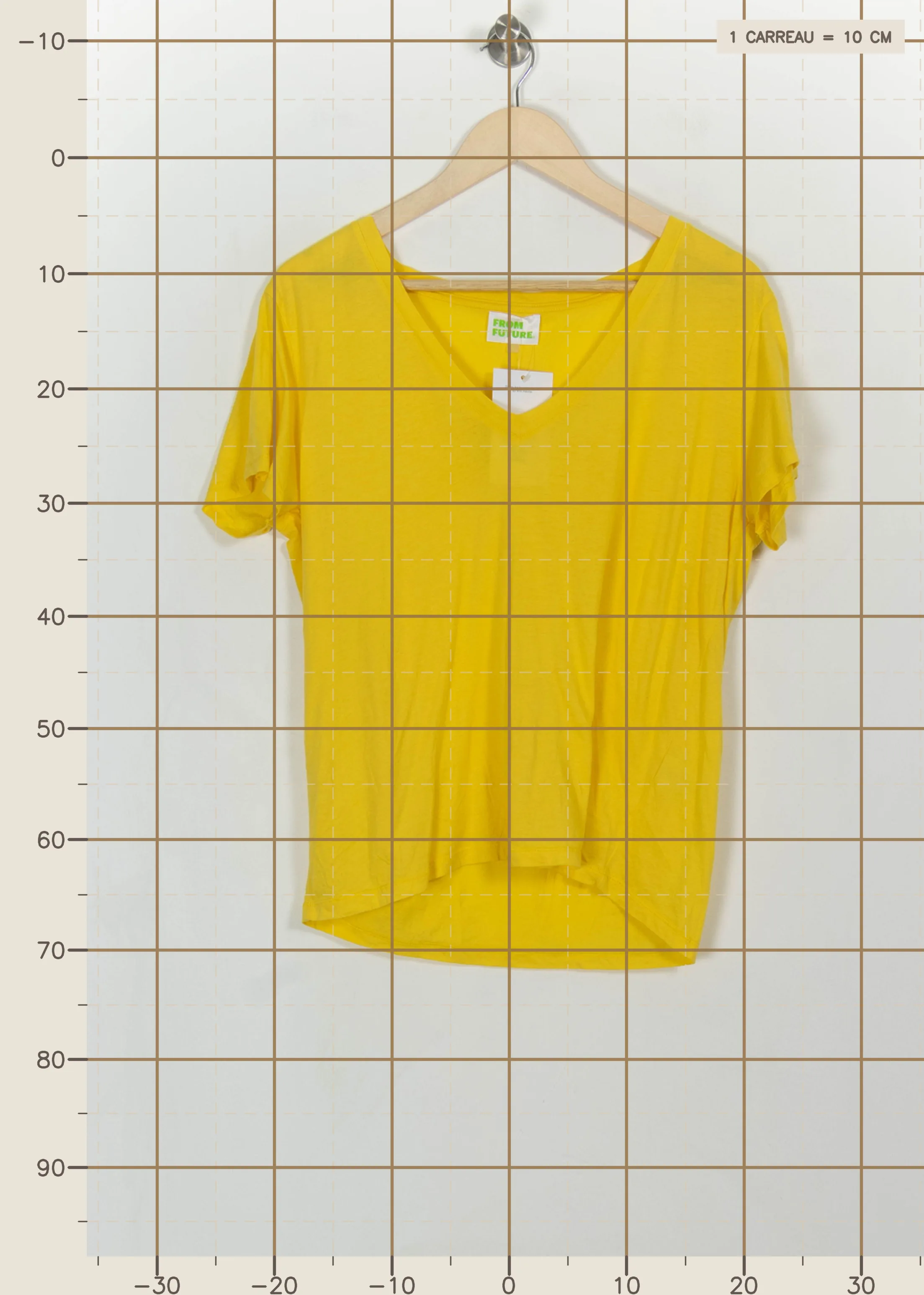 T-shirt FROM FUTURE - Seconde Main Yellow
