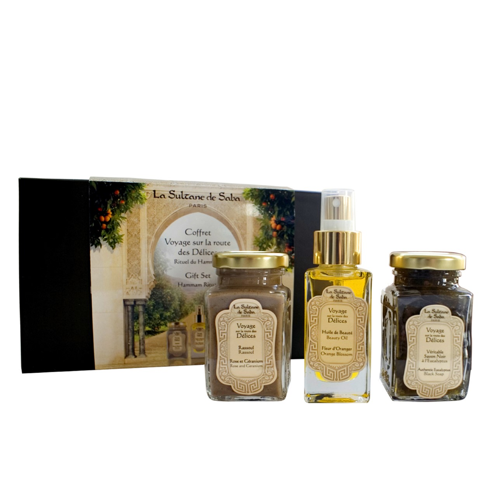 Reisset met Verzorgingsproducten op de Weg van Oranjebloesemgeneugten LA SULTANE DE SABA No color