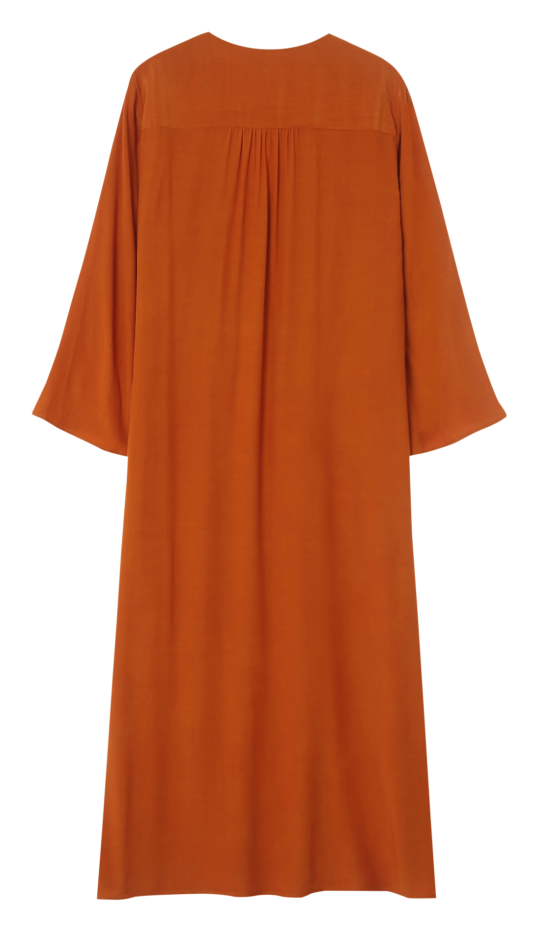 Robe midi col V fluide  GRACE ET MILA Orange