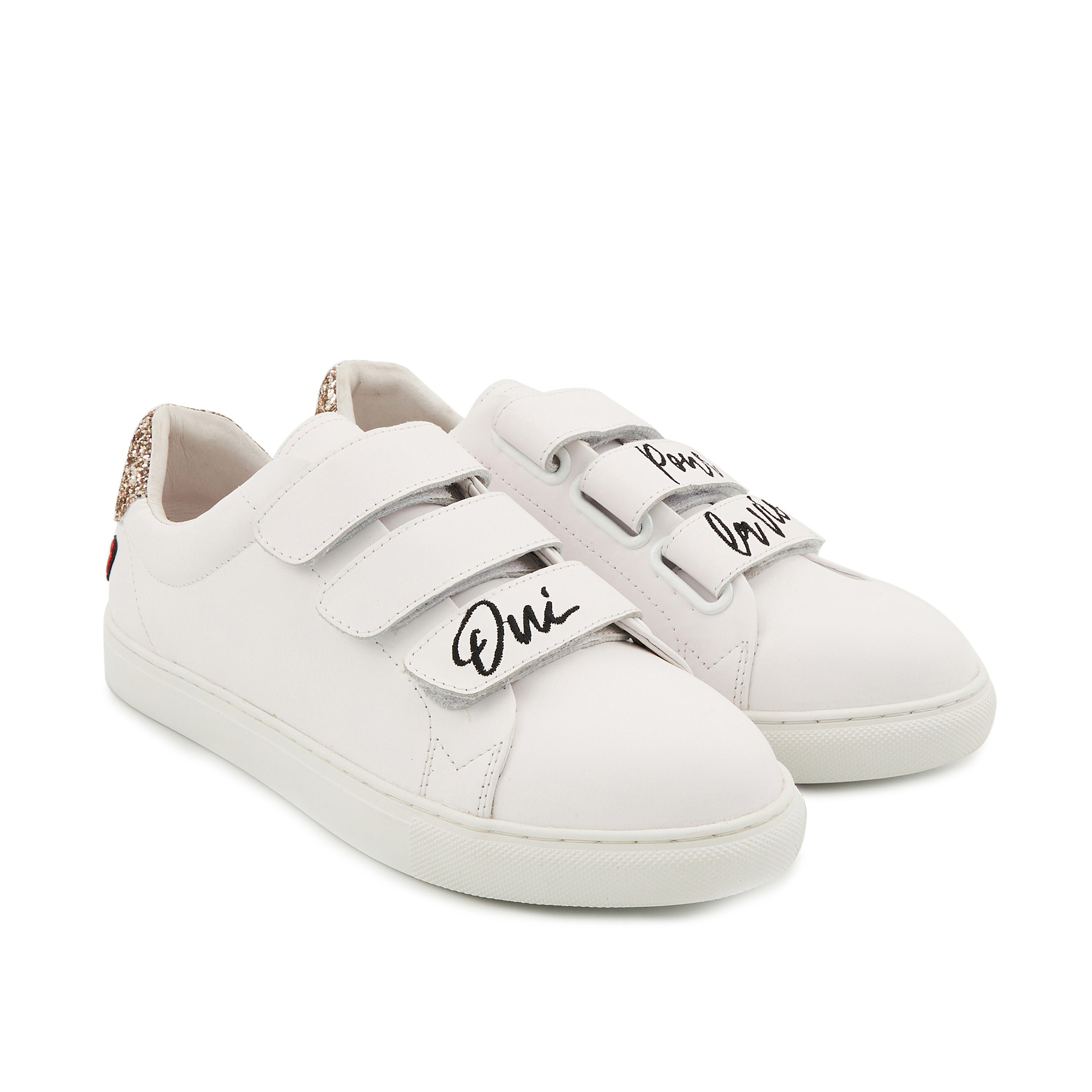 Leather sneakers BONS BAISERS PARIS White
