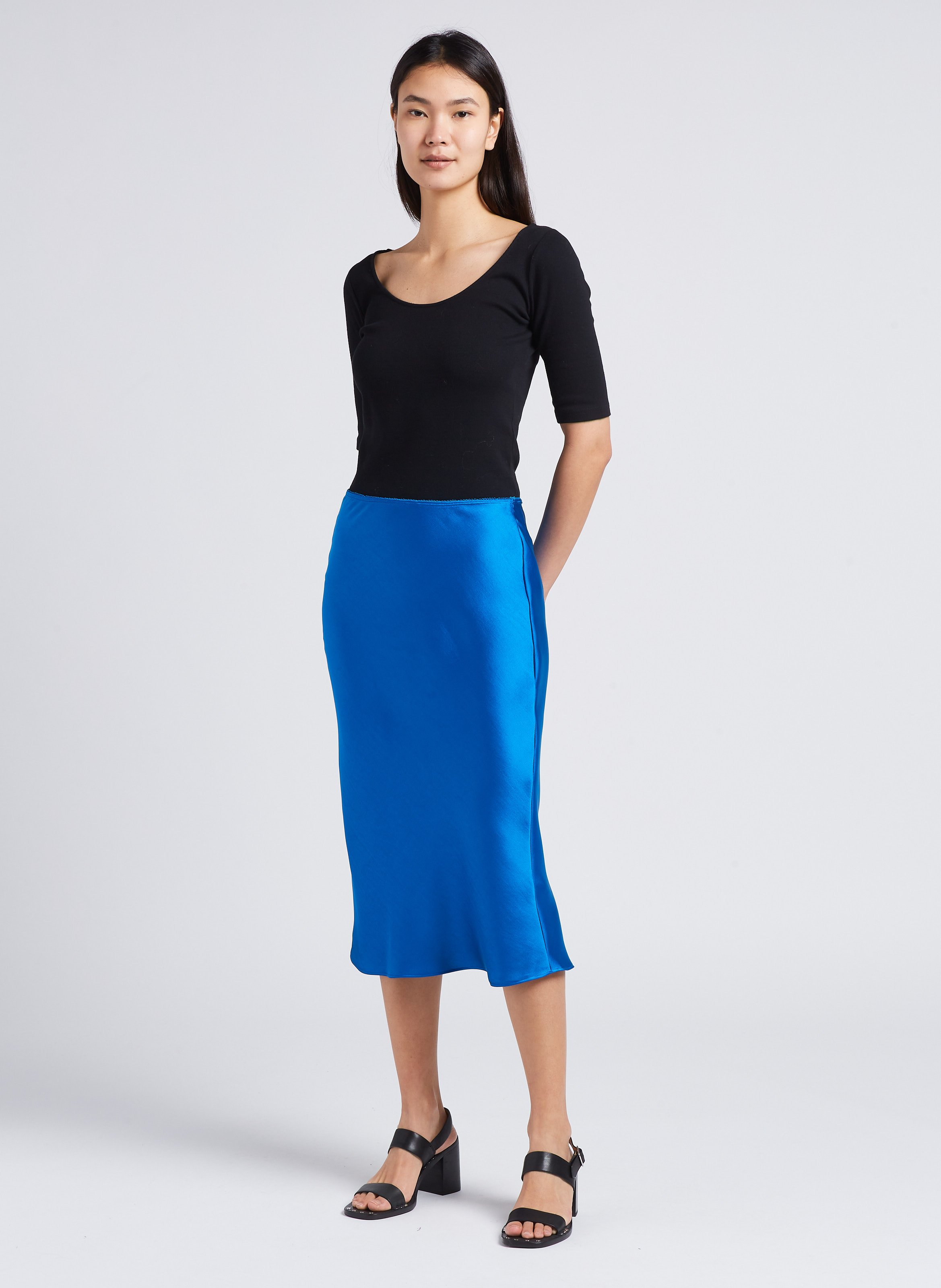 Flowing A-line skirt SAMSOE SAMSOE Green