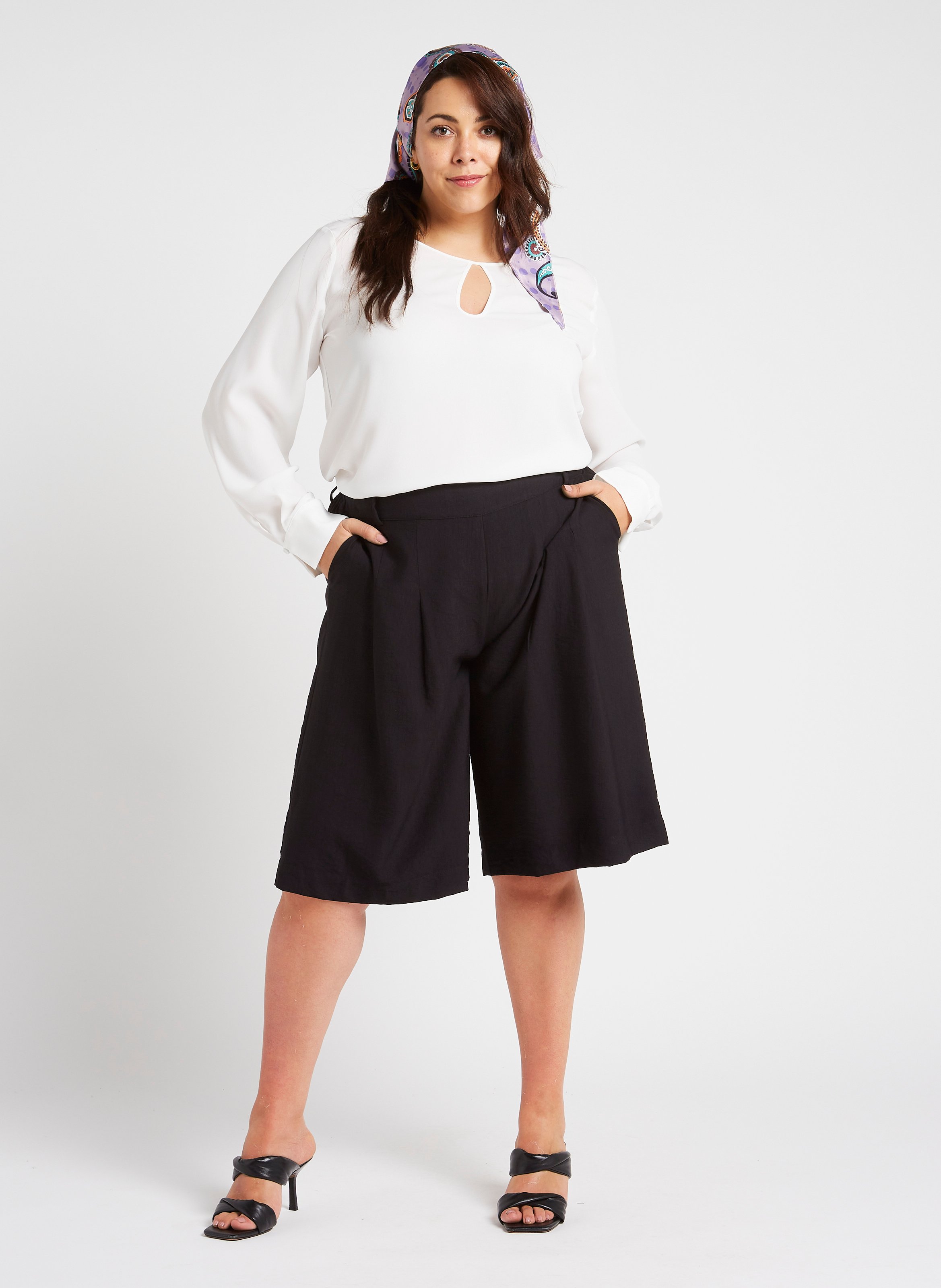 Rechte bermuda MAT FASHION Zwart