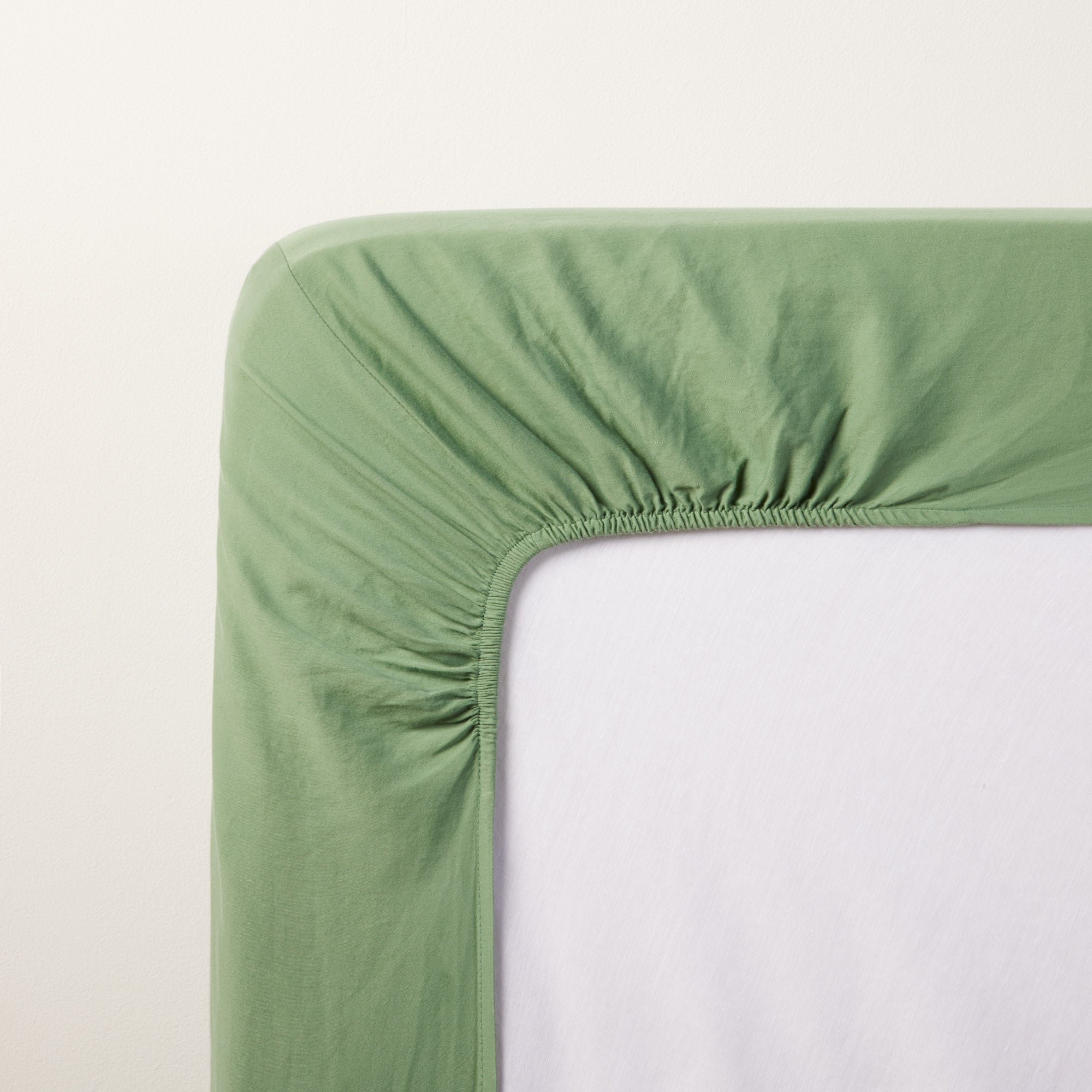 ADEN - Fitted Sheet in Cotton MADURA Green