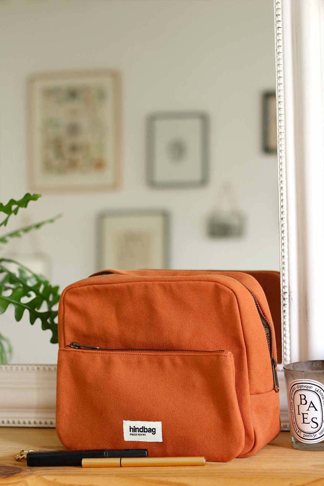 Cotton toiletry bag HINDBAG Orange