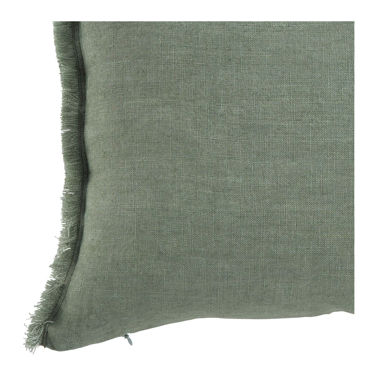 Washed linen Chloé cushion cover - Celadon - 30 x 40 cm BLANC D'IVOIRE Green