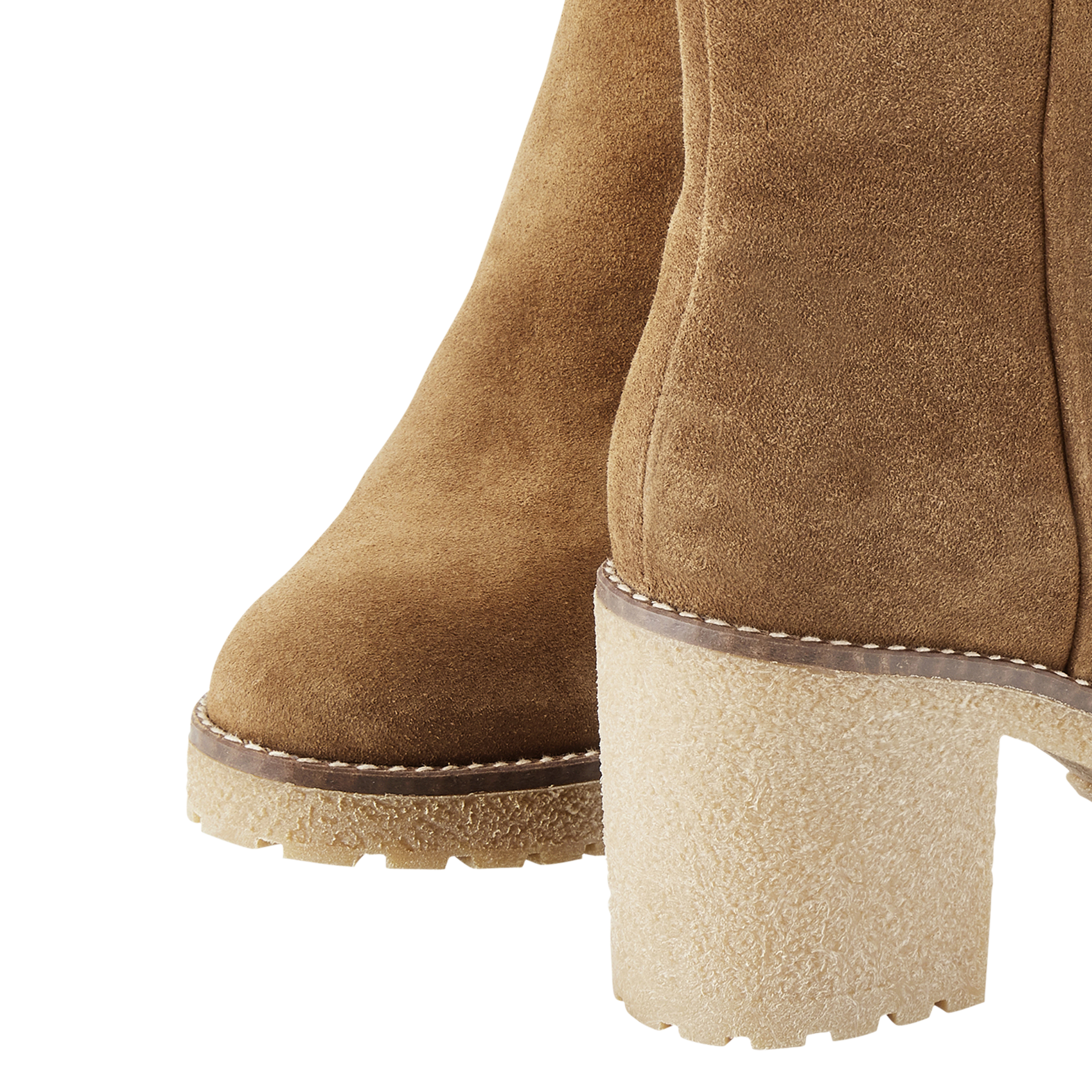 Stiefeletten aus Veloursleder COSMOPARIS Braun