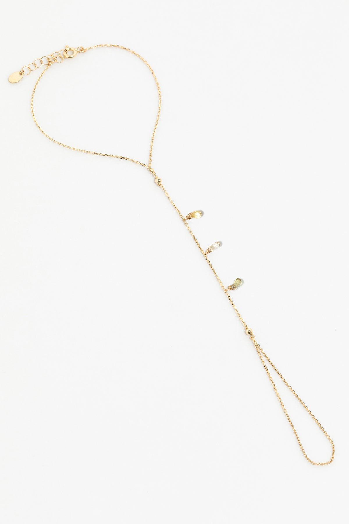 Sofia Gold 750 Sapphire Hand Jewel YAY Blue