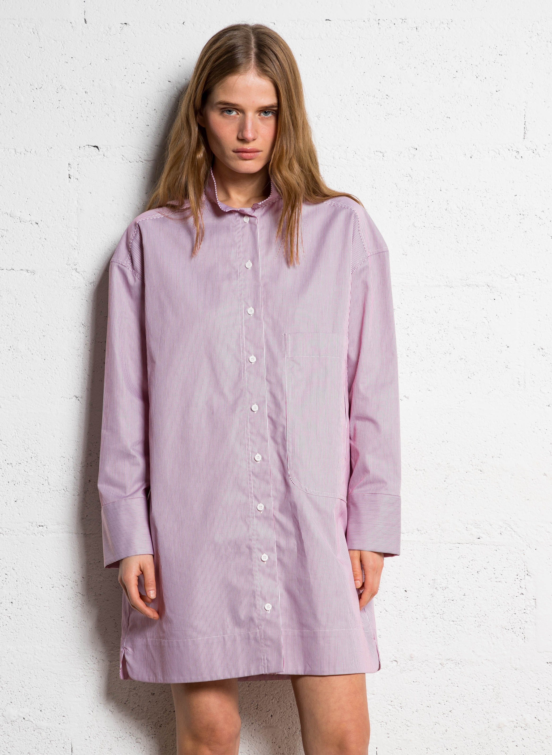 Short striped cotton dress MARGAUX LONNBERG Multicolored