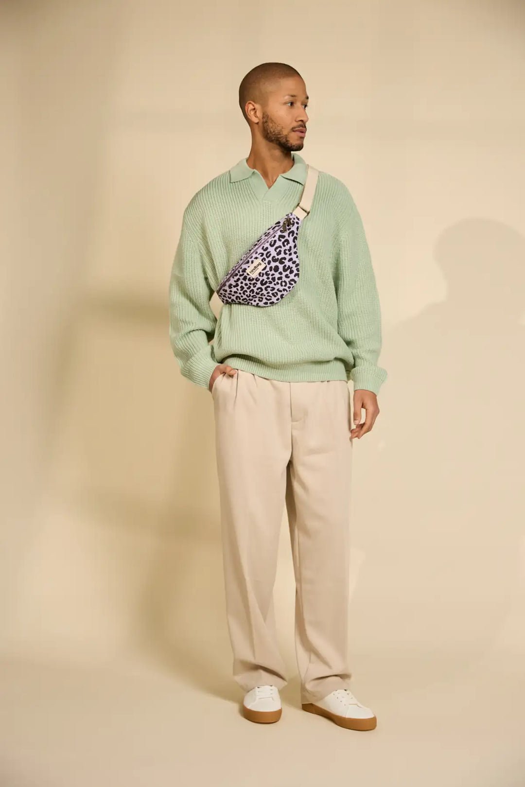 Cotton waist bag HINDBAG Purple