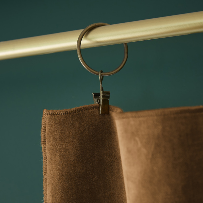 Blackout and Thermal Curtains L'EFFET PAPILLON Brown