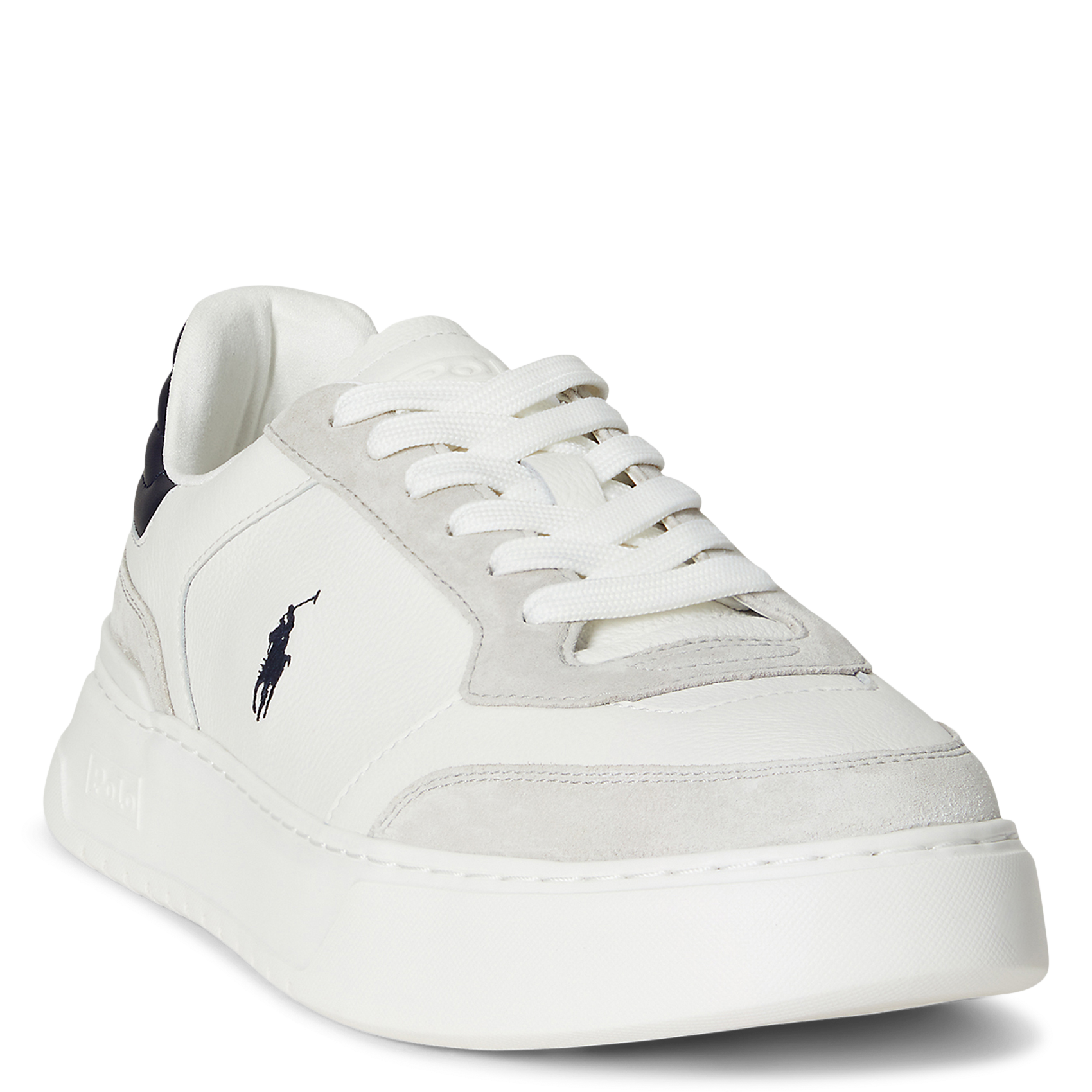 Baskets basses en cuit POLO RALPH LAUREN Blanc