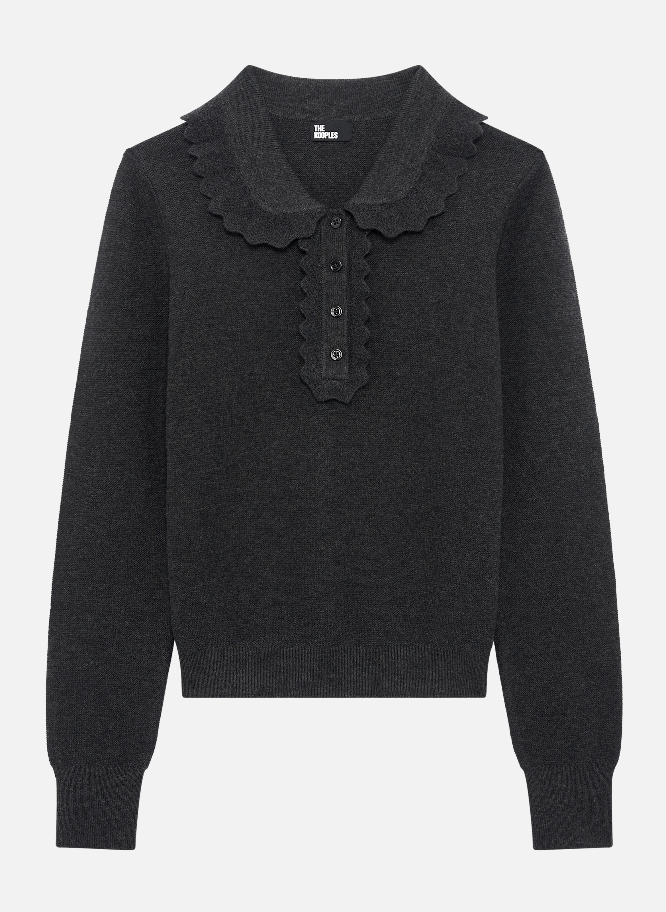 Sweater with collar THE KOOPLES Black