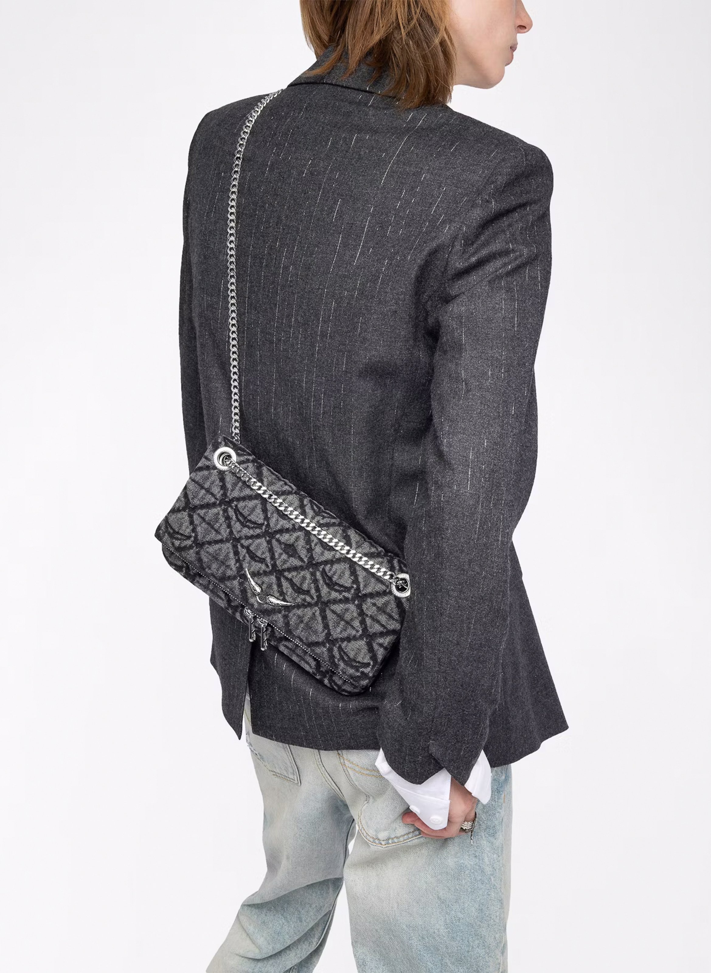 Printed clutch bag ZADIG&VOLTAIRE Grey