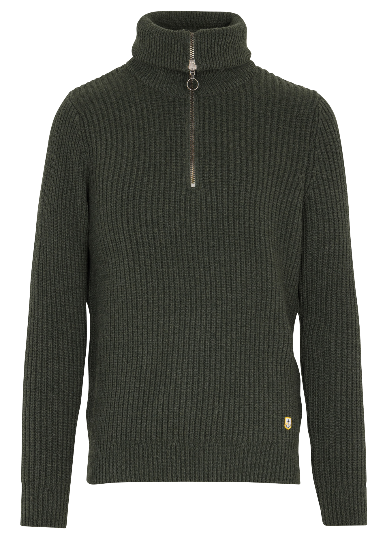 Pull col camionneur en laine mélangée ARMOR LUX Kaki