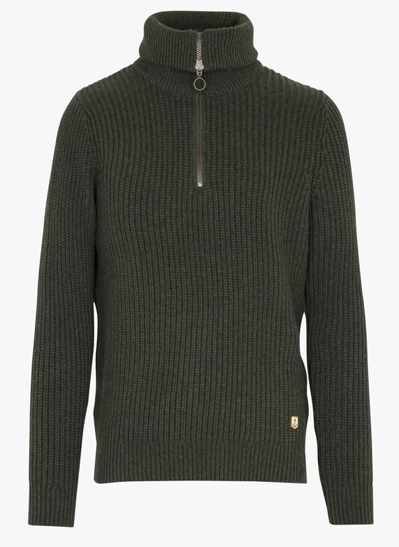 Pull col camionneur en laine mélangée Heritage Chimera chine Armor