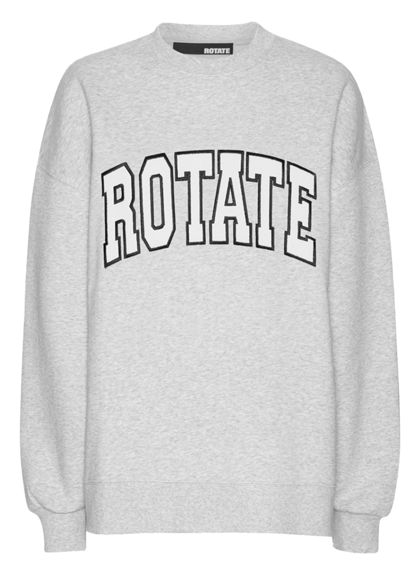 Oversized round neck sweatshirt in organic cotton ROTATE Multicolored