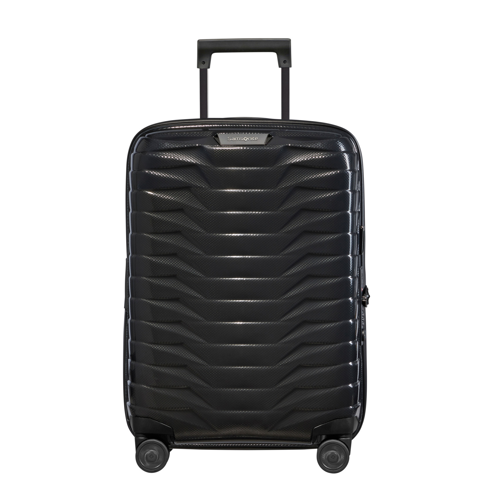 Proxis 4-wheel carry-on suitcase size S Black