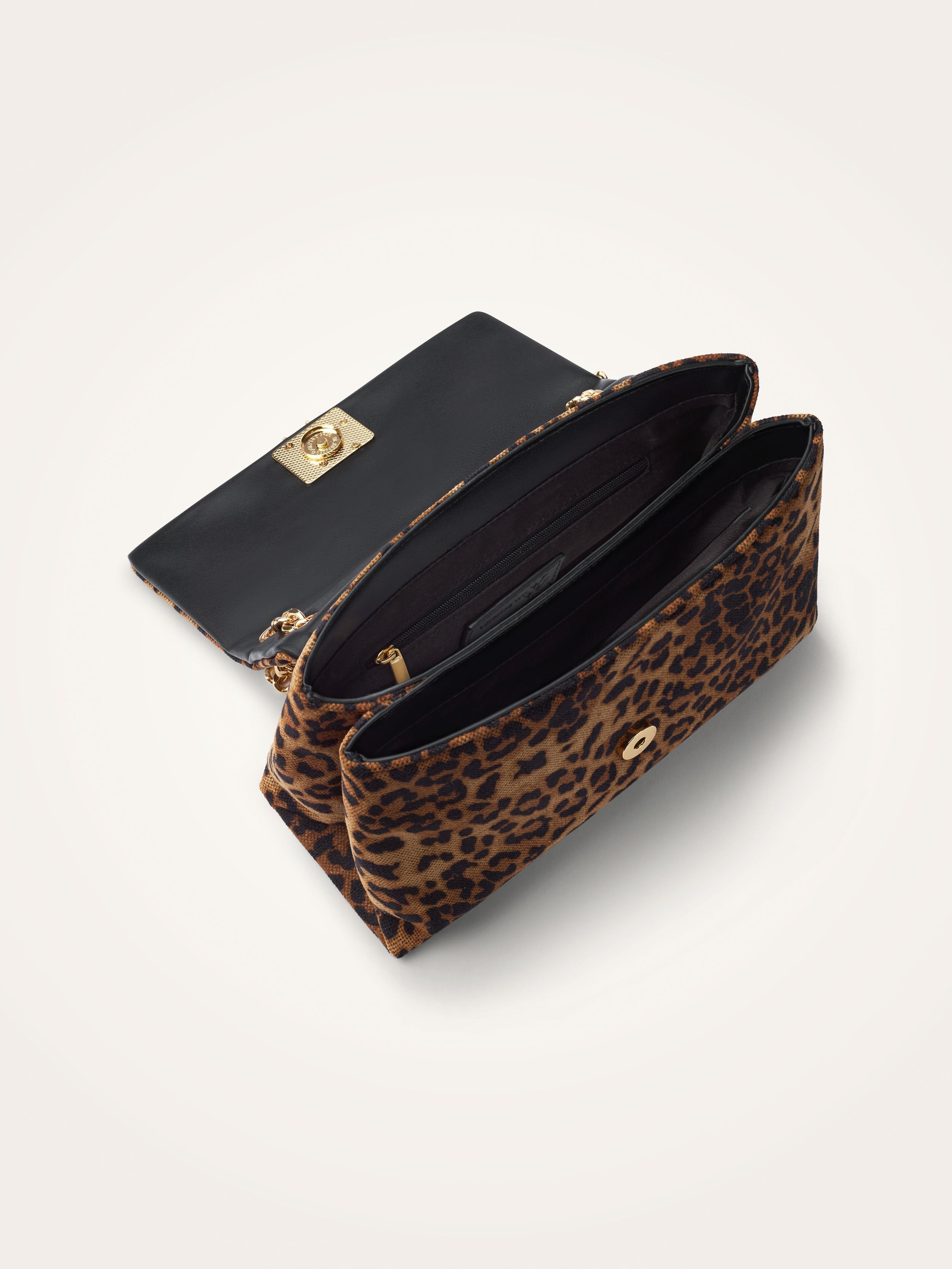 Python print handbag VANESSA WU Brown