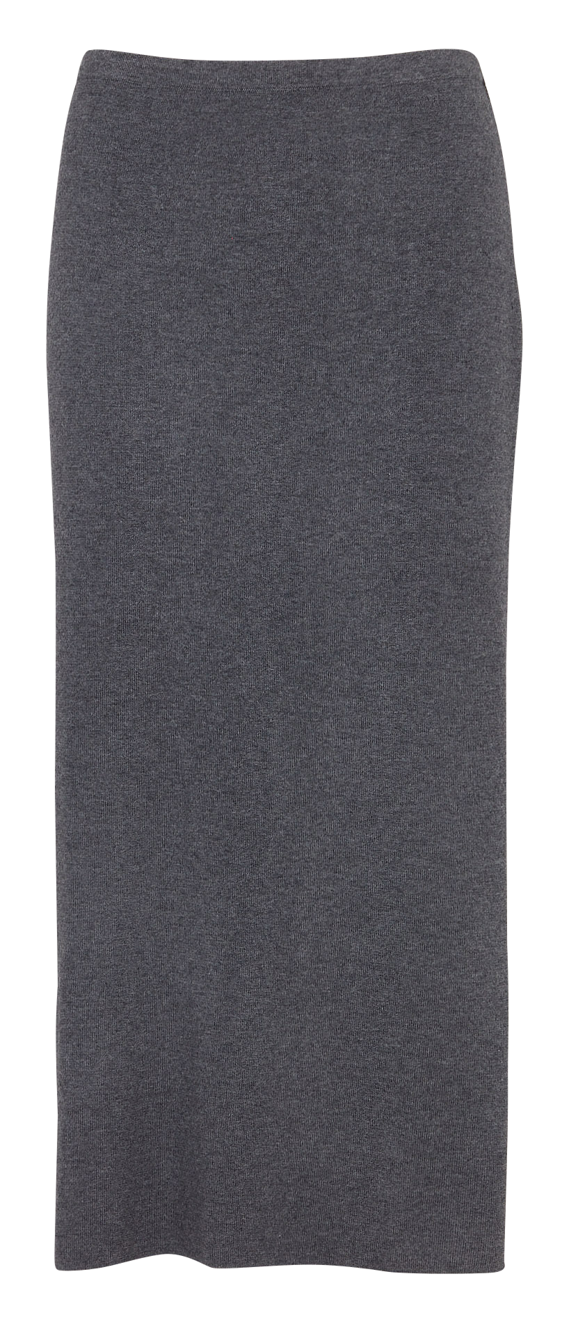 Jupe midi droite en maille MAISON 123 Gris