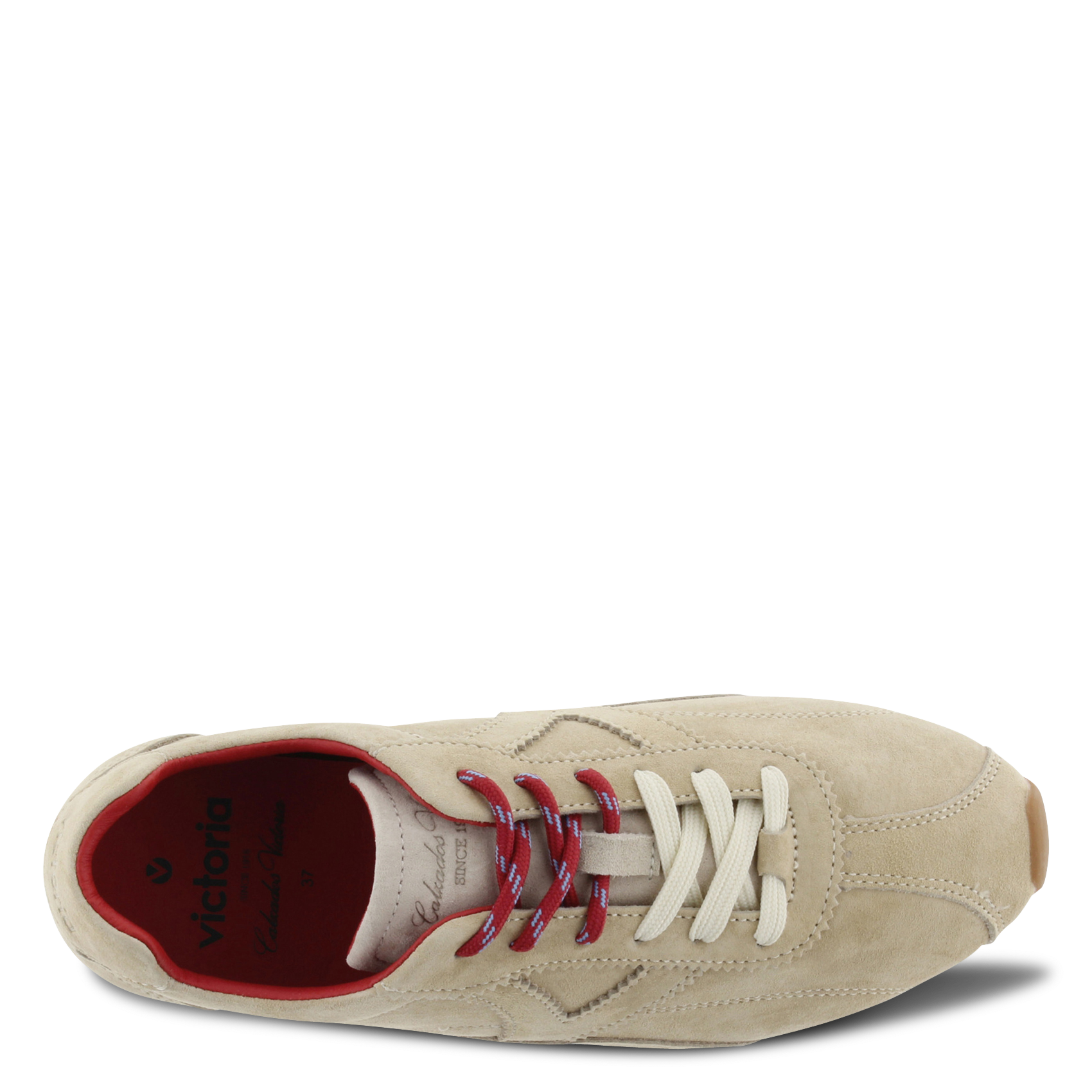 Baskets basses en cuir  VICTORIA Beige