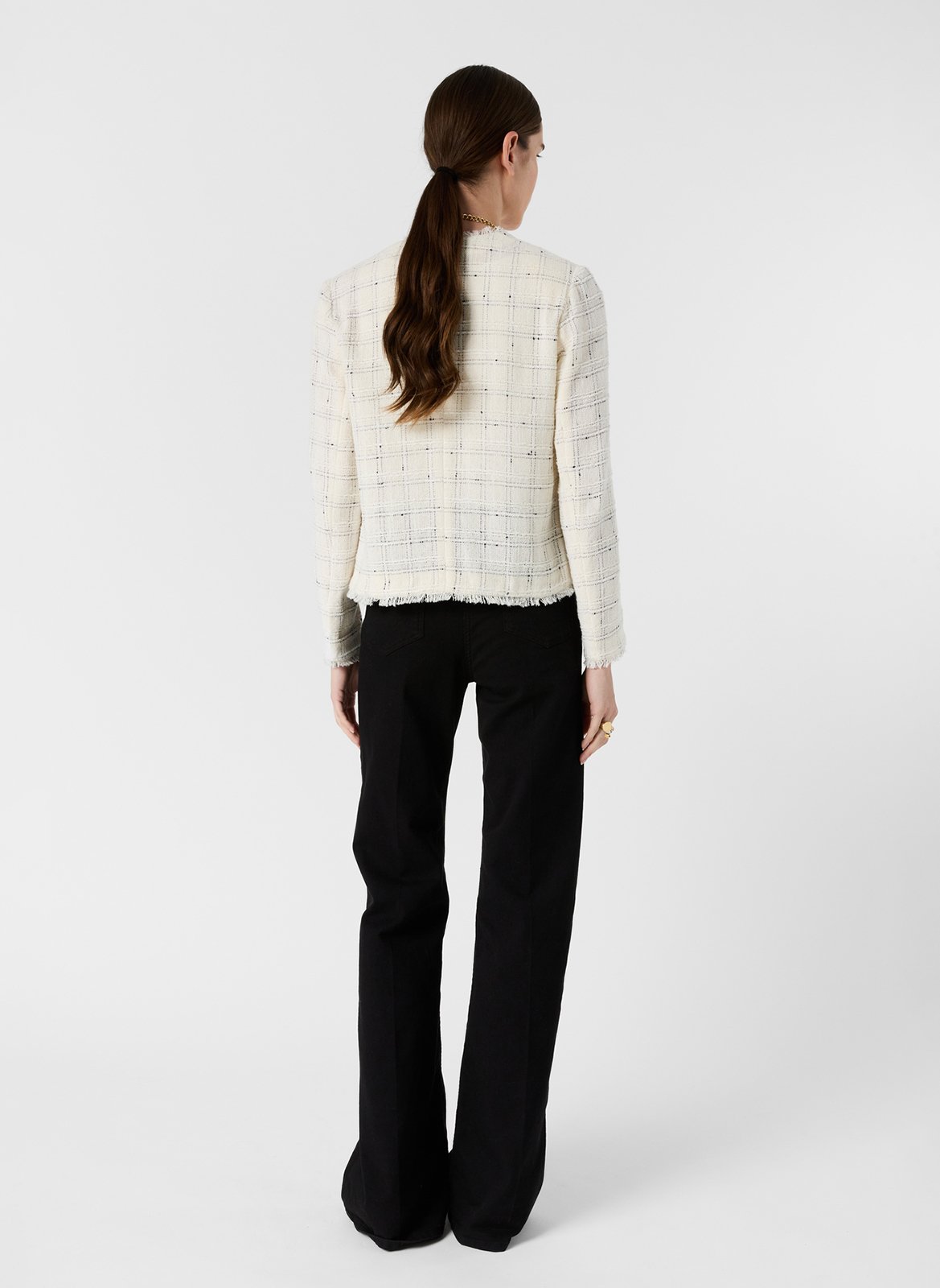 Cotton-blend jacket with Victorian collar GERARD DAREL Beige