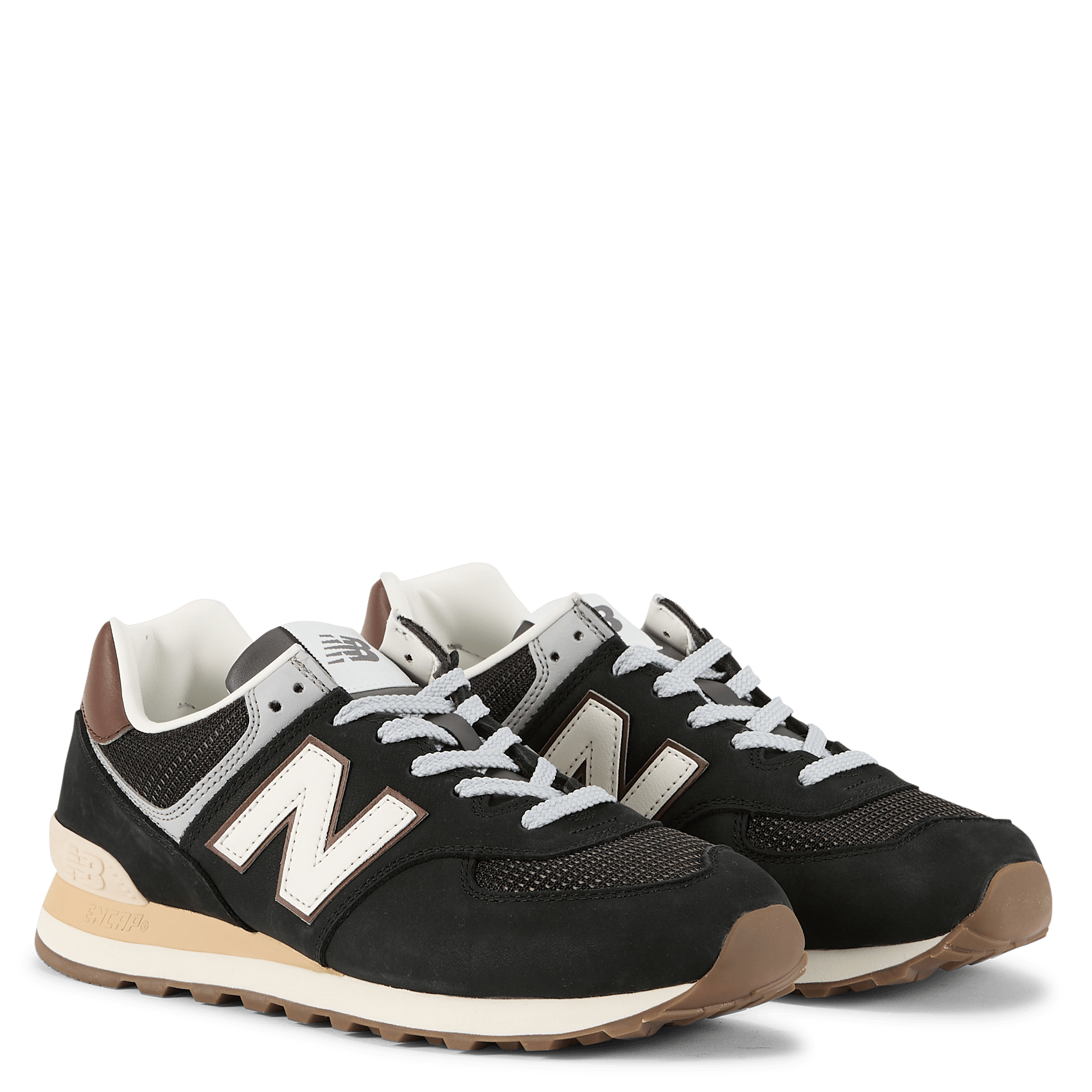 Niedrige Sneaker aus Leder-Mix NEW BALANCE Schwarz