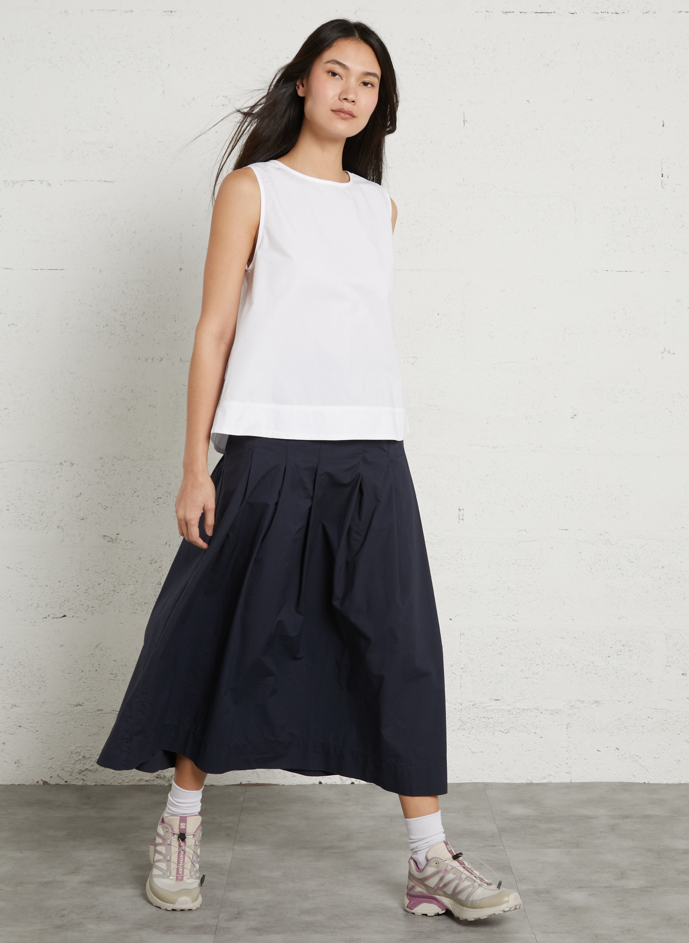 Baskets basses SALOMON Argent