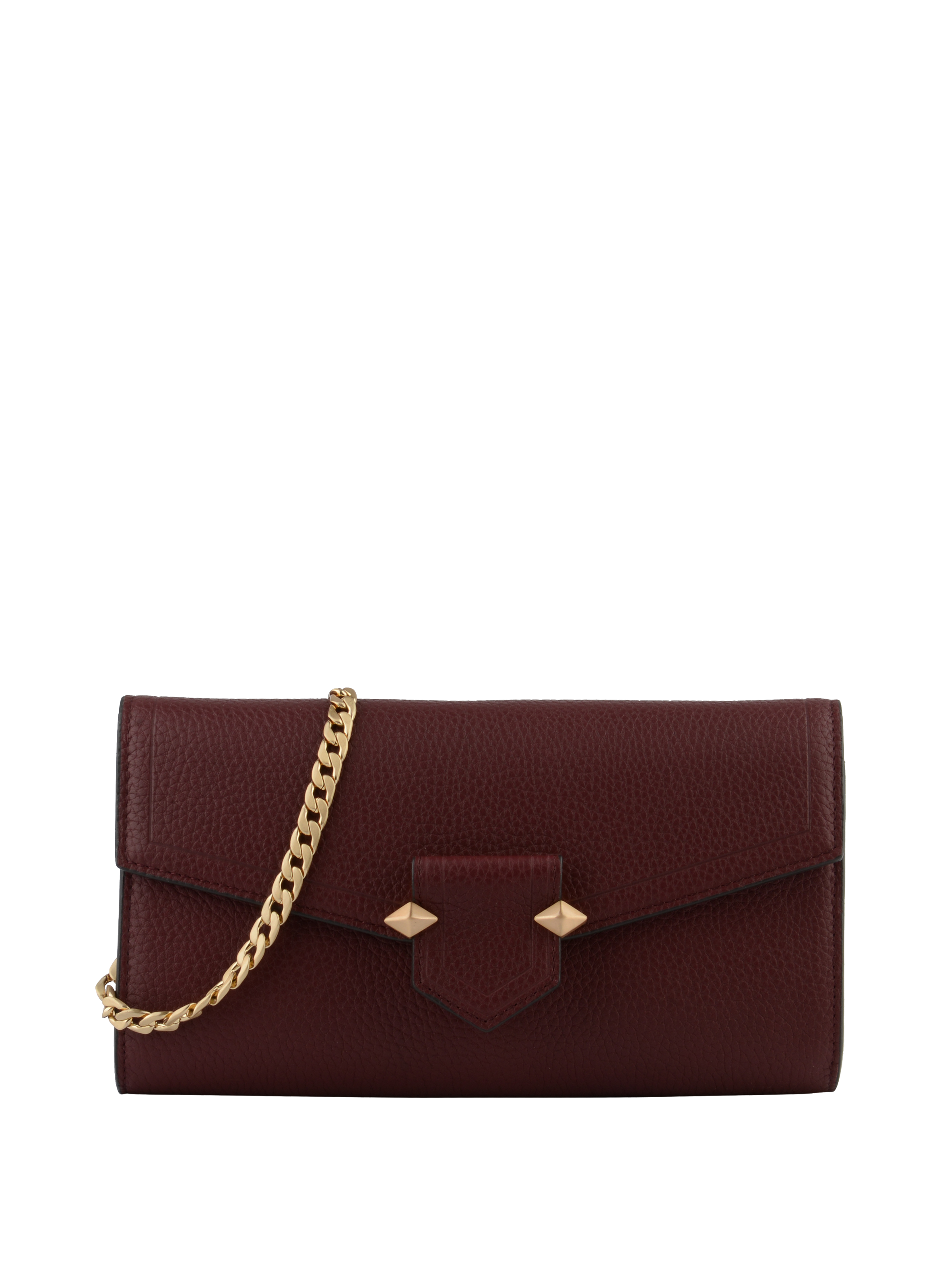 Calfskin leather shoulder bag POURCHET