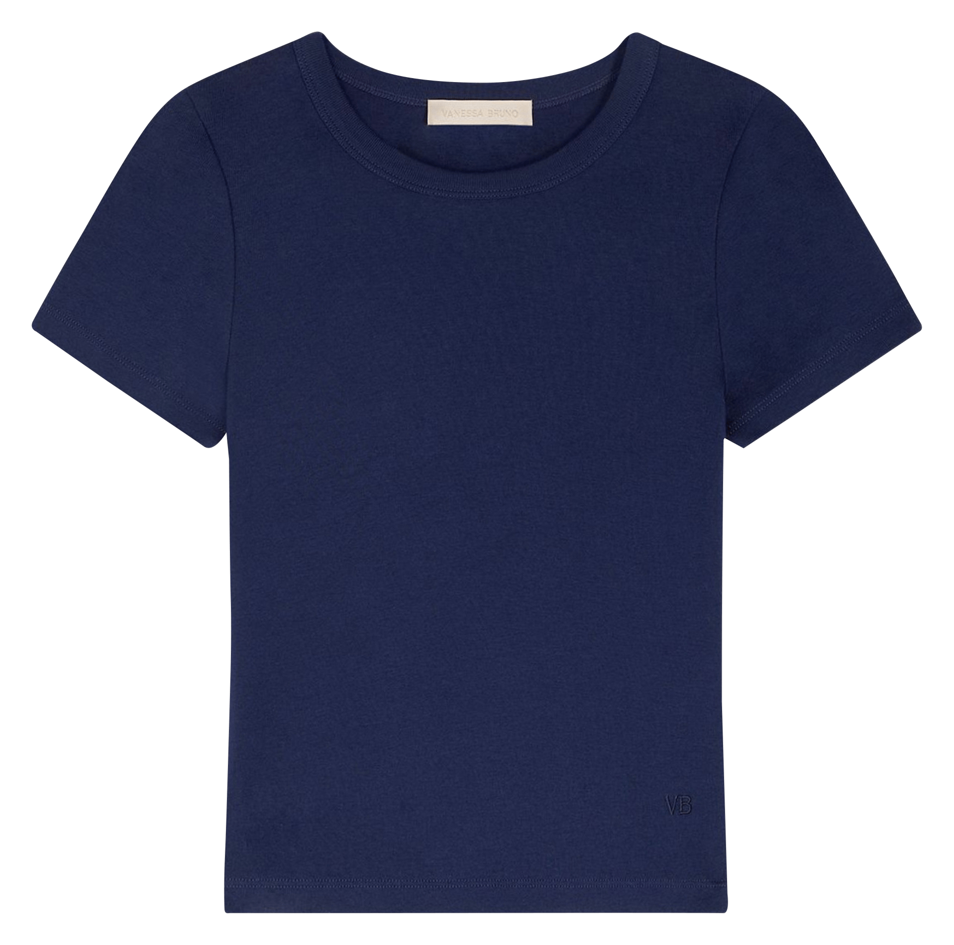T-shirt van biokatoen met ronde hals VANESSA BRUNO Blauw