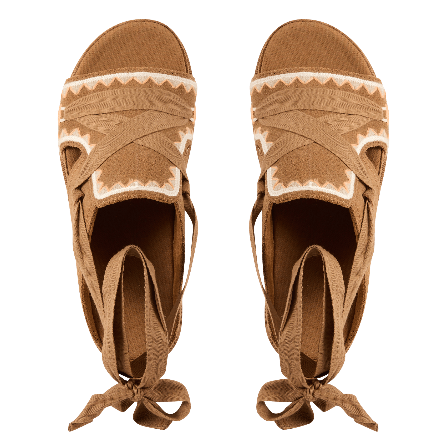 Plateausandalen aus Veloursleder UGG Braun