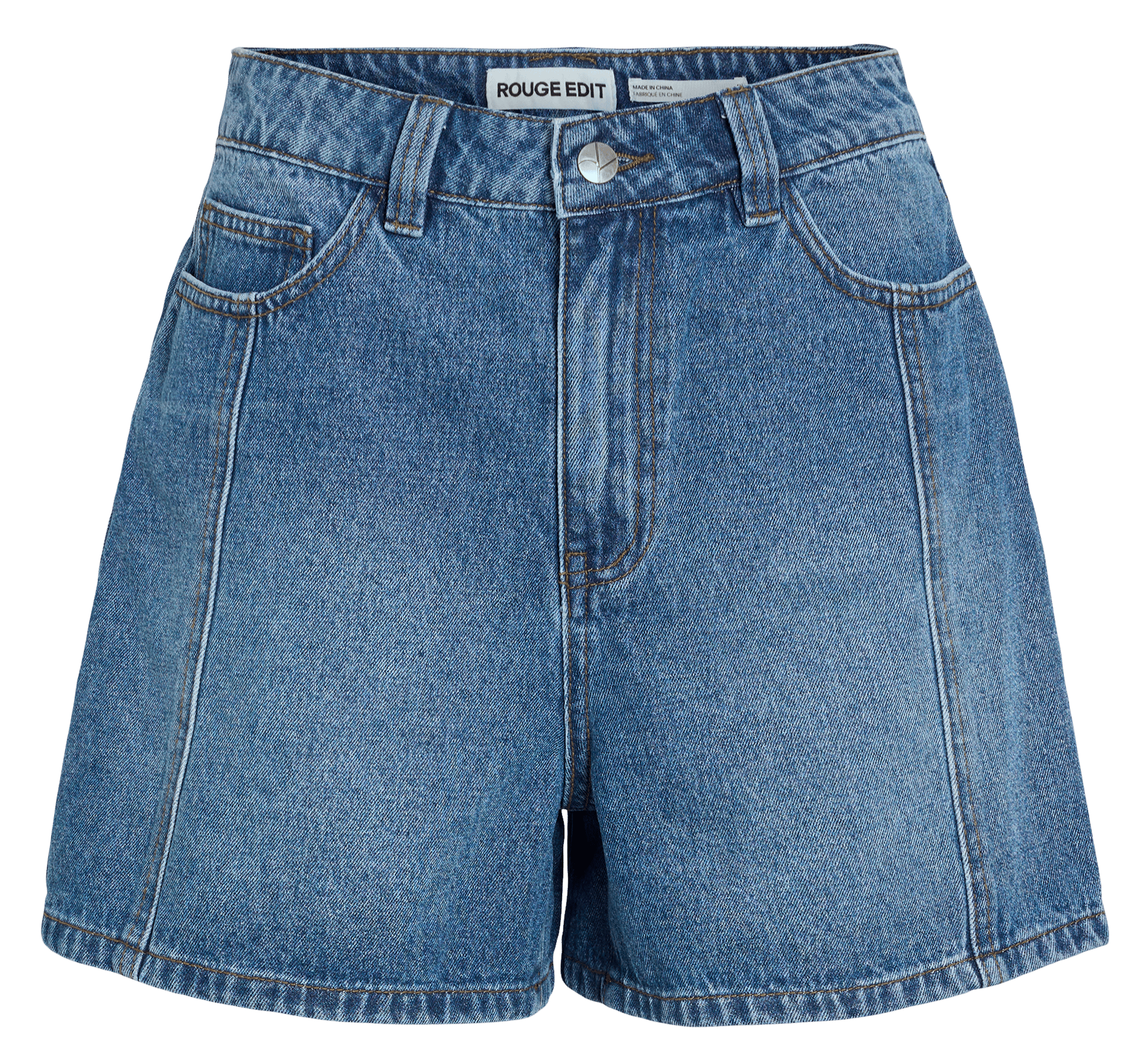 Denim-Shorts ROUGE EDIT Blau
