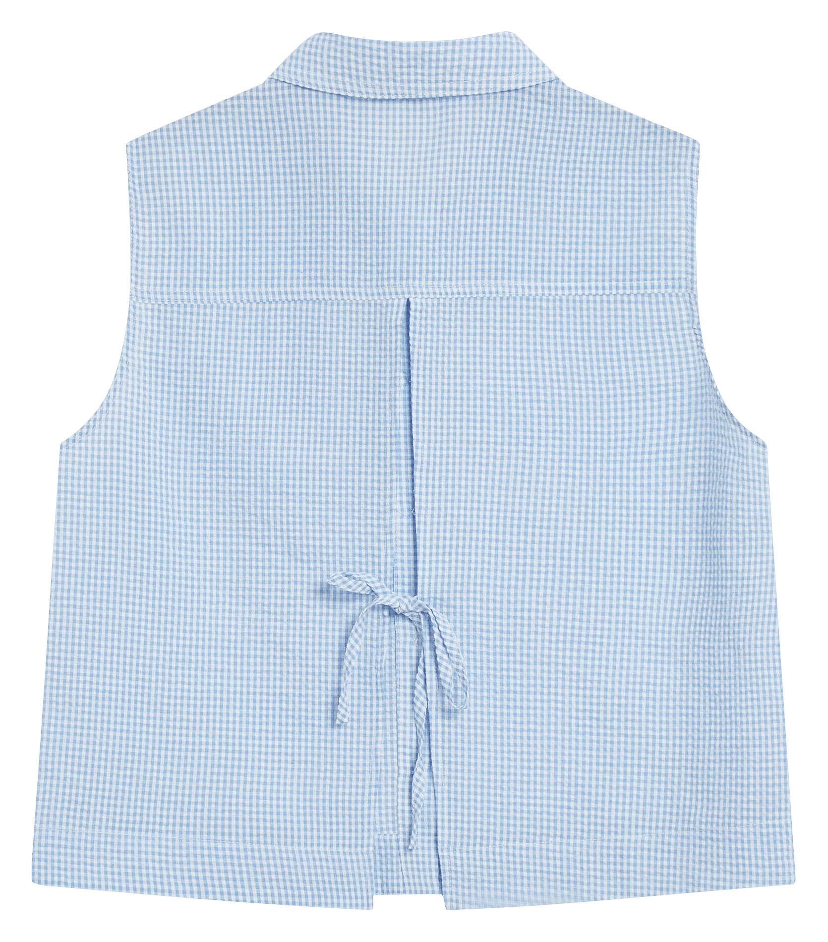 Chemise col classique manches contrastantes en coton GRACE ET MILA Blue
