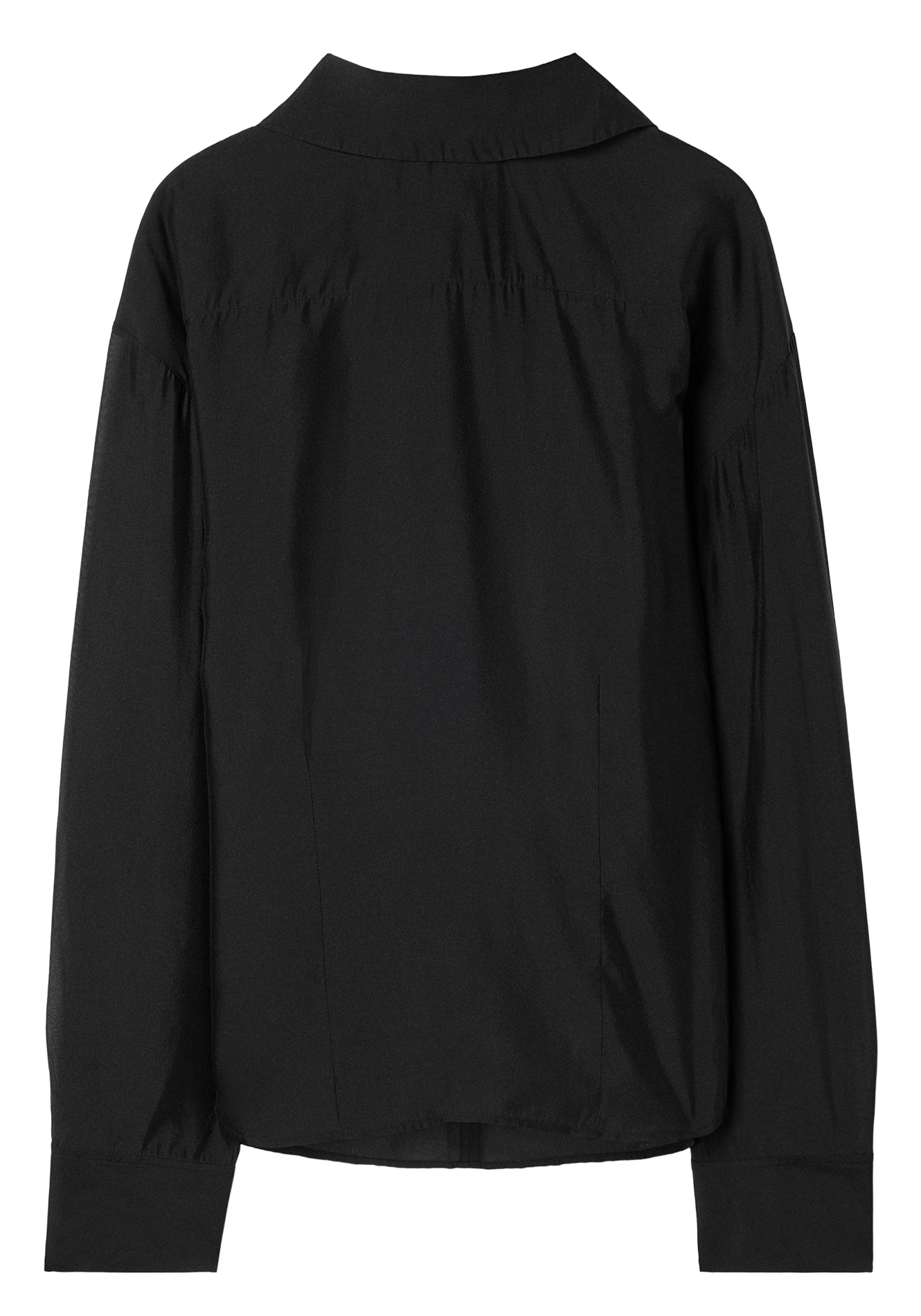 Bluse mit einfarbigem Kragendetail FILIPPA K Schwarz