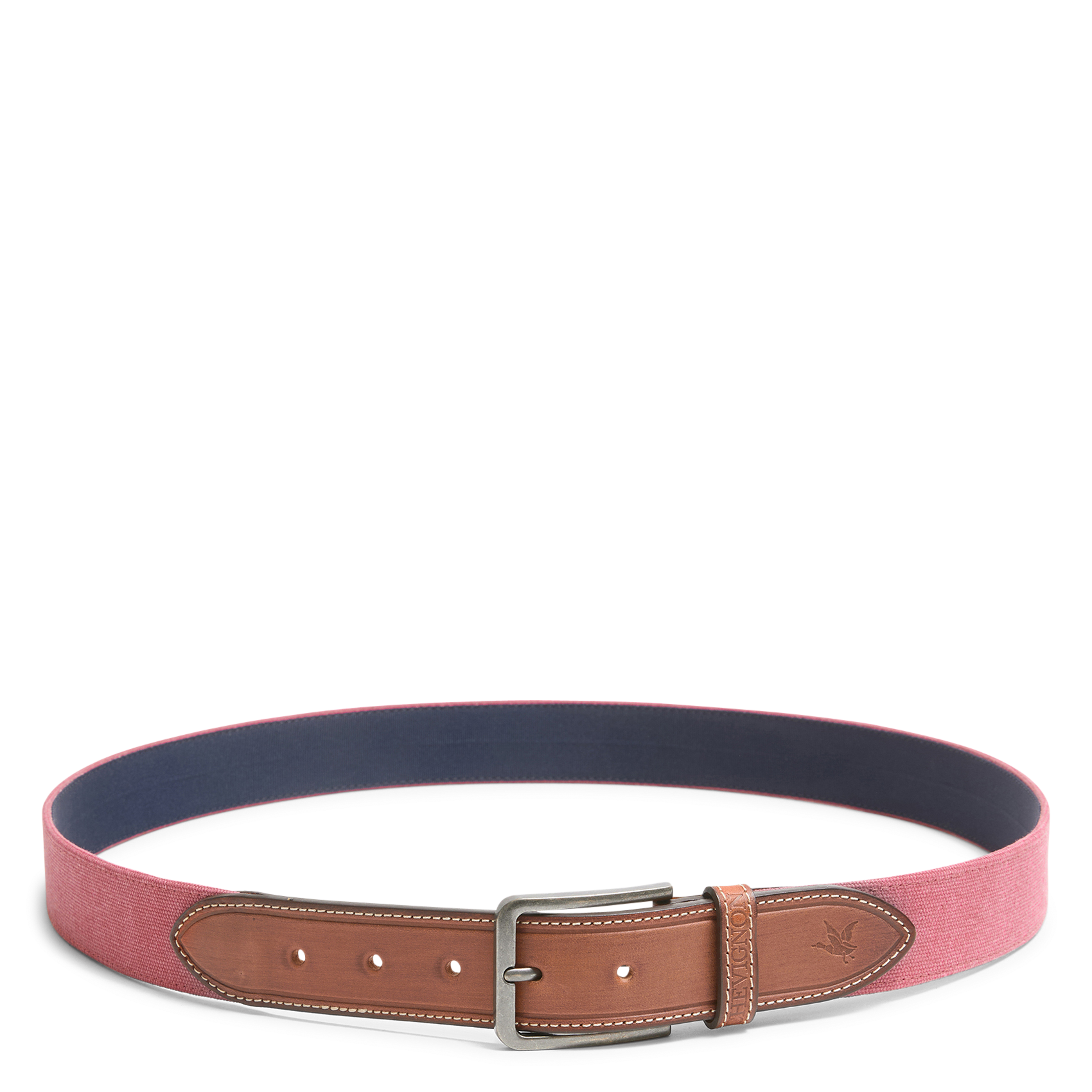 Tweekleurige leren riem CHEVIGNON Rood