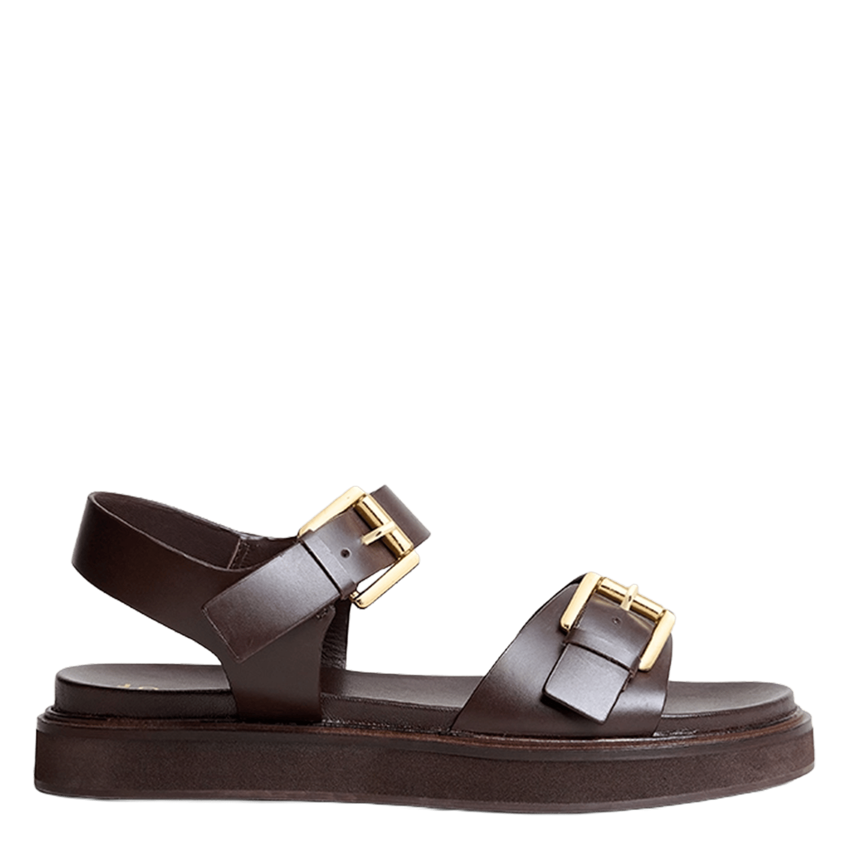 Sandalen mit doppelten Lederriemen JONAK Braun